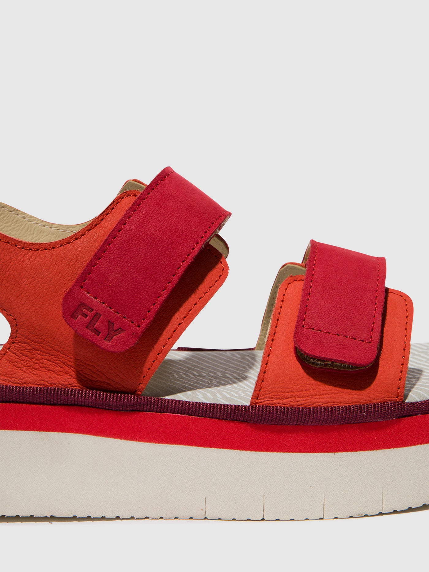 Devil Red/Lipstick Red Fly London Sling-Back Sandals Women's Sandals | 619470MVT