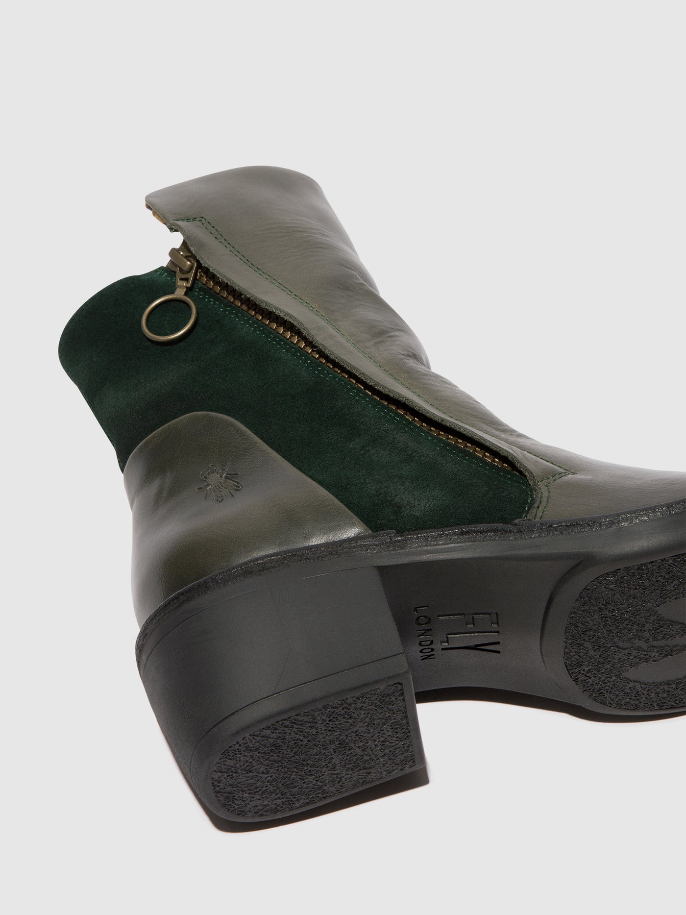 Diesel/Green Forest Fly London Zip Up Boots Women's Ankle Boots | 695280THB