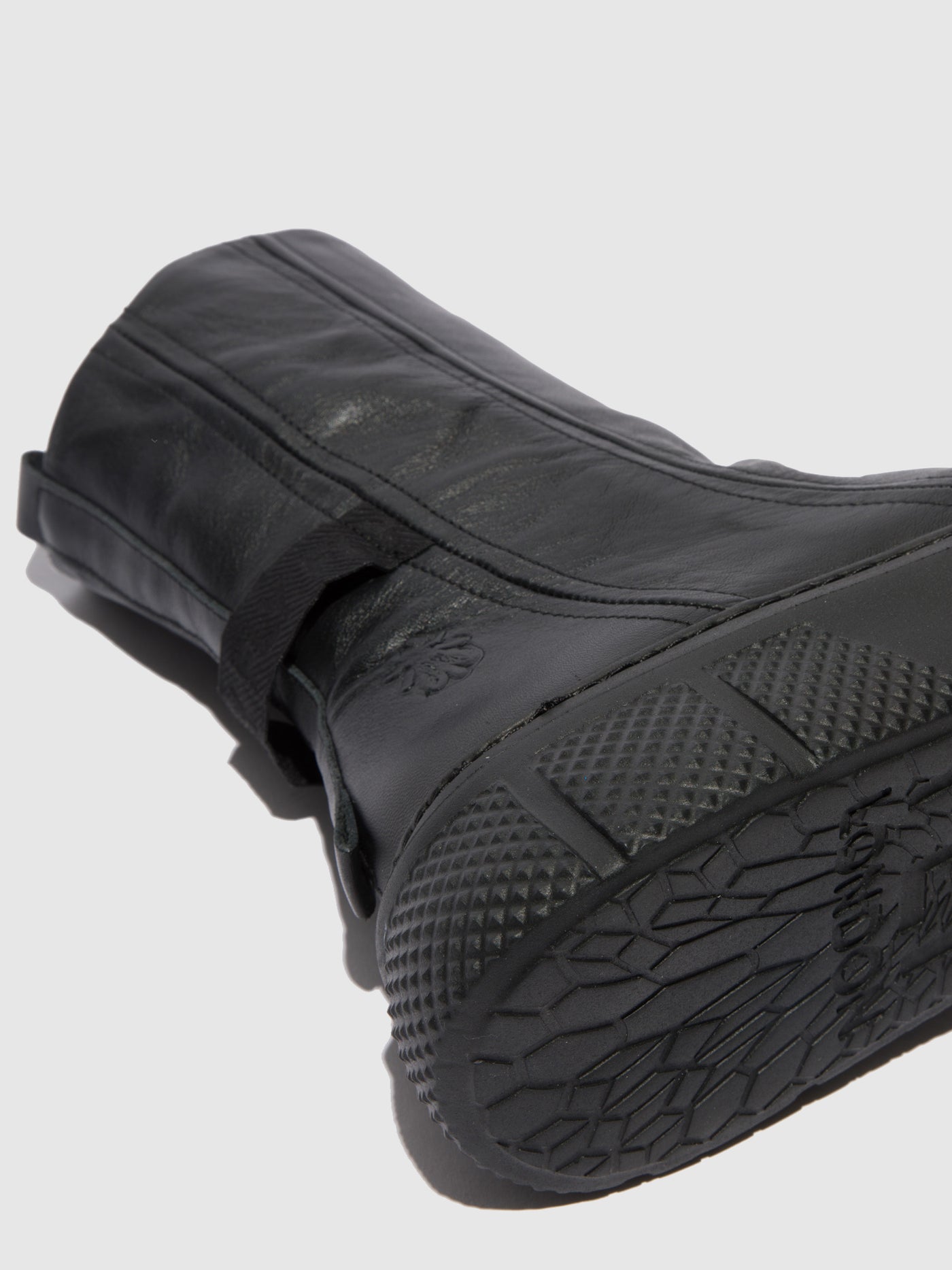 Dublin Black(Black Sole) Fly London Zip Up Boots Women's Boots | 402176ZSU