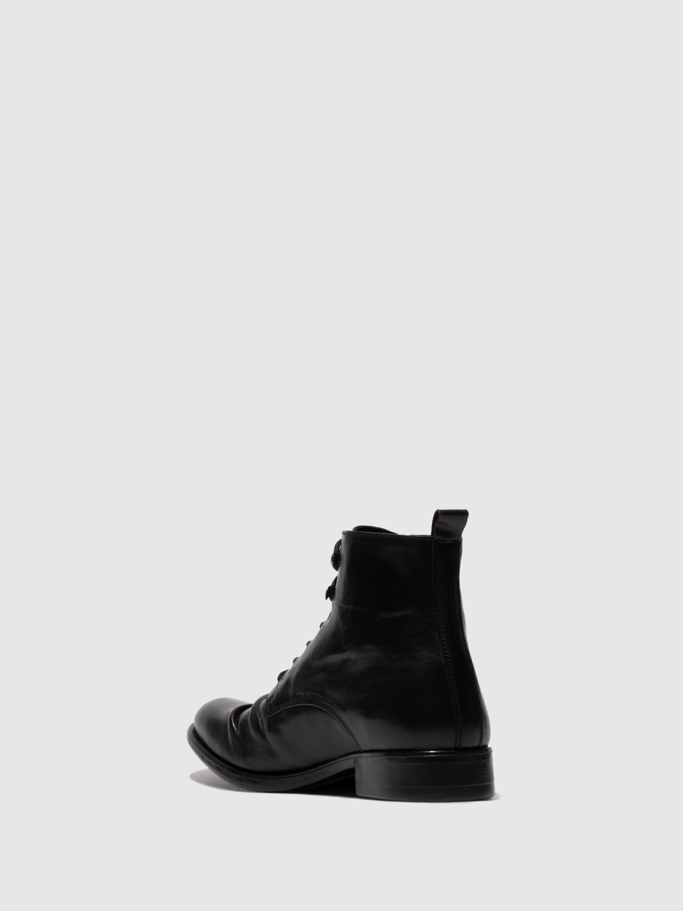 Estigma(Vegetal) Black Fly London Lace-up Boots Men's Ankle Boots | 253697SIW