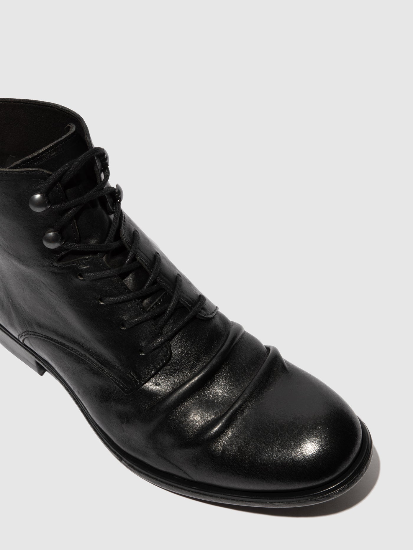 Estigma(Vegetal) Black Fly London Lace-up Boots Men's Ankle Boots | 253697SIW