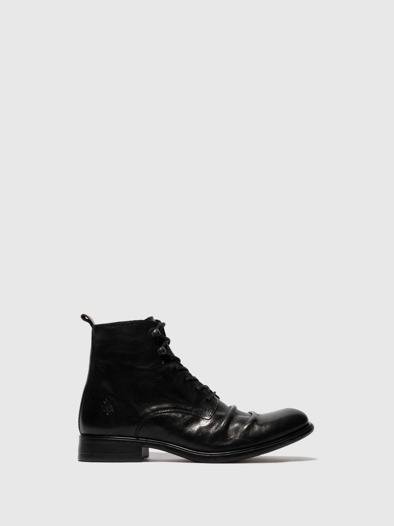 Estigma(Vegetal) Black Fly London Lace-up Boots Men\'s Ankle Boots | 253697SIW