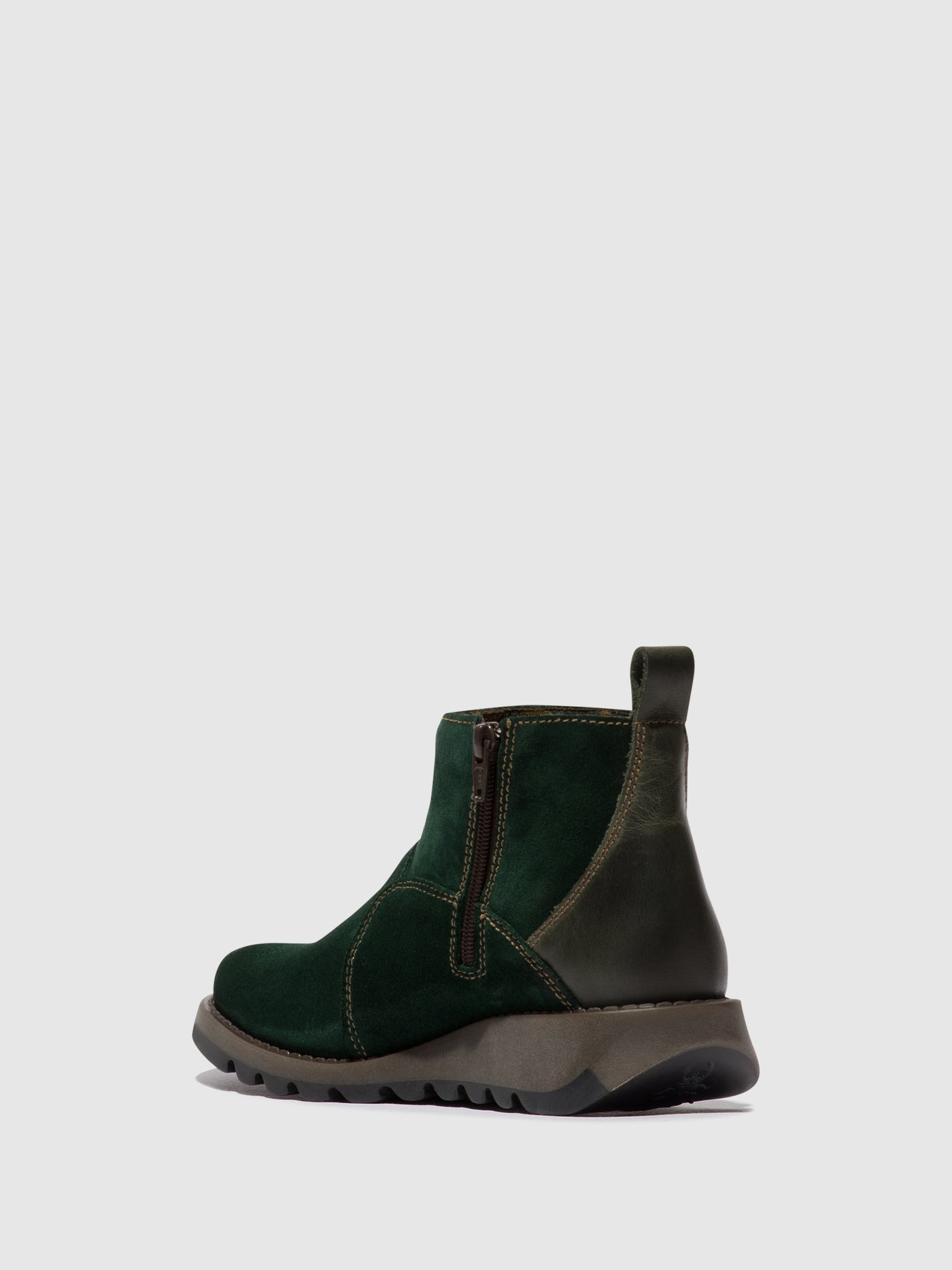 Forest Green/Diesel Fly London Zip Up Boots Women's Ankle Boots | 147083GWI
