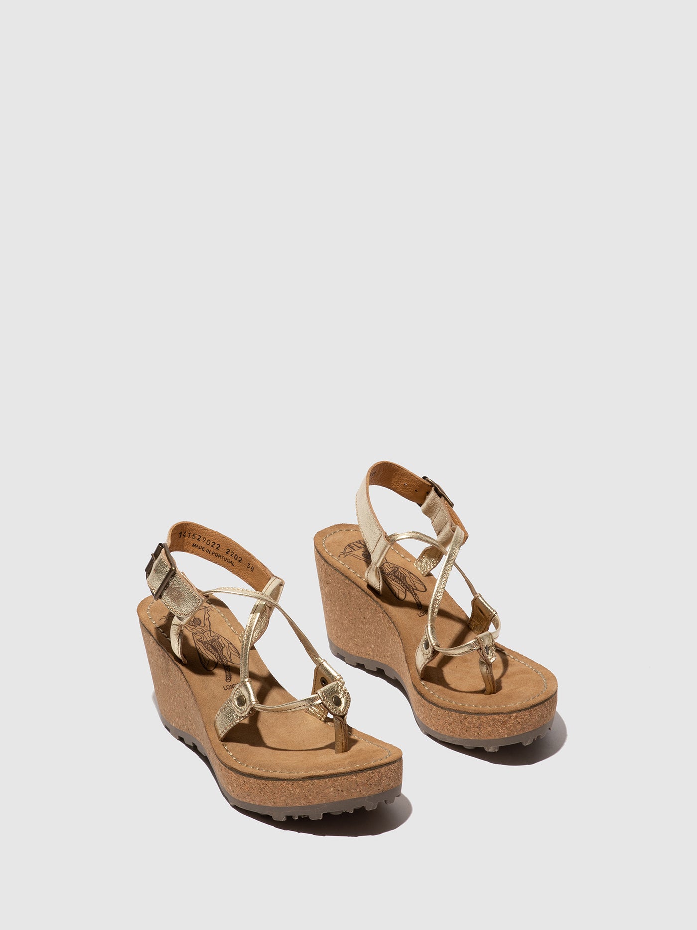 Gold Fly London T-Strap Sandals Women's Sandals | 598172TPZ