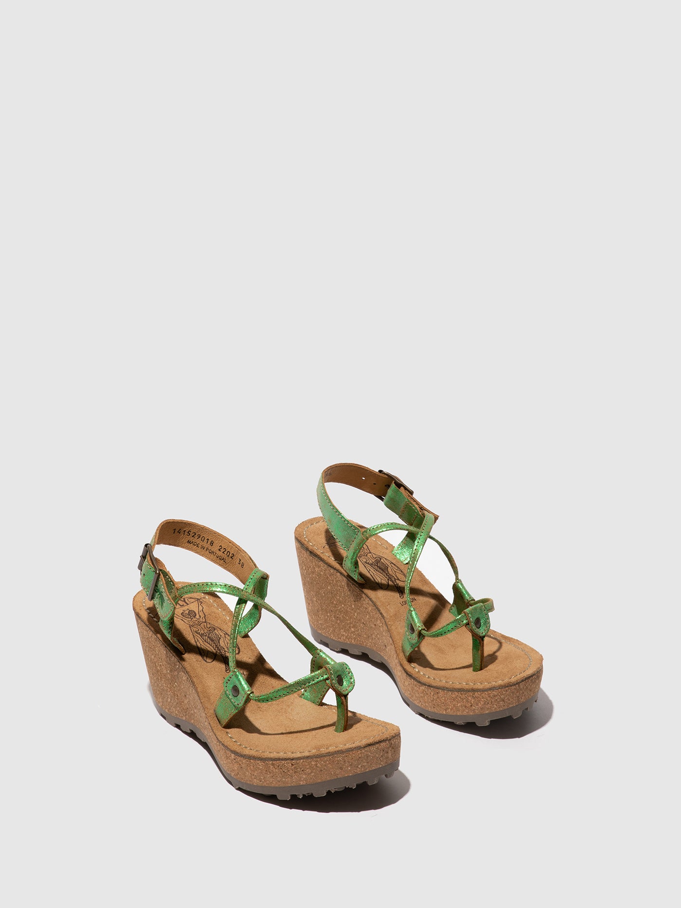 Green Fly London T-Strap Sandals Women's Sandals | 083694QWZ