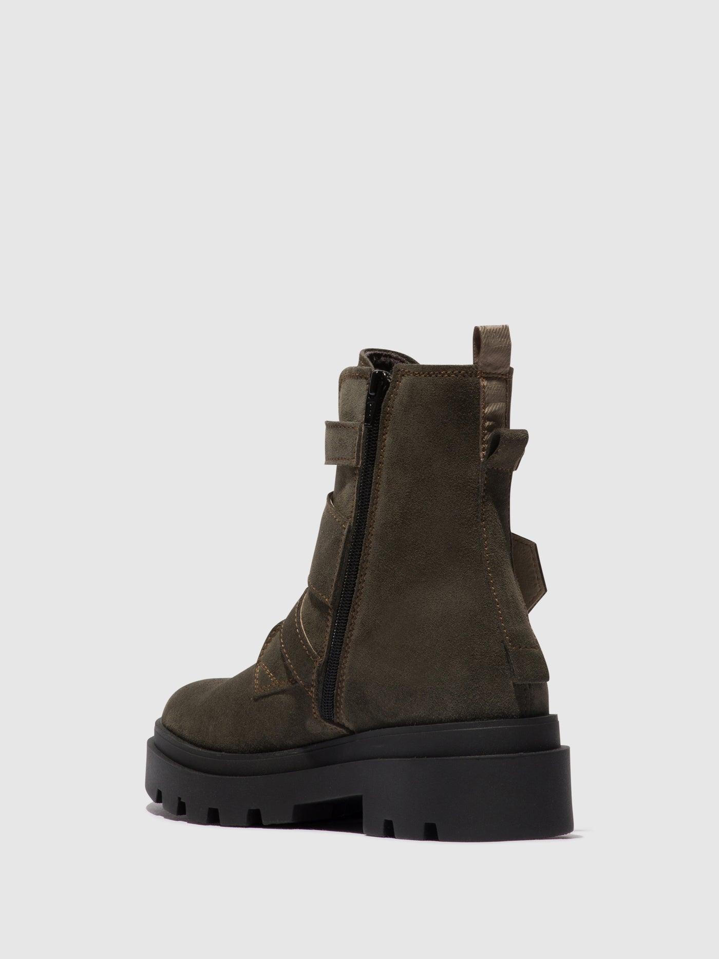 Grey Fly London Buckle Boots Women's Ankle Boots | 452978FHP