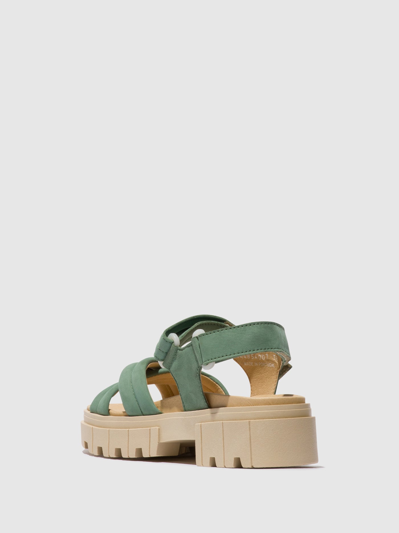 Jade Green Fly London Sling-Back Women's Sandals | 465092JOD
