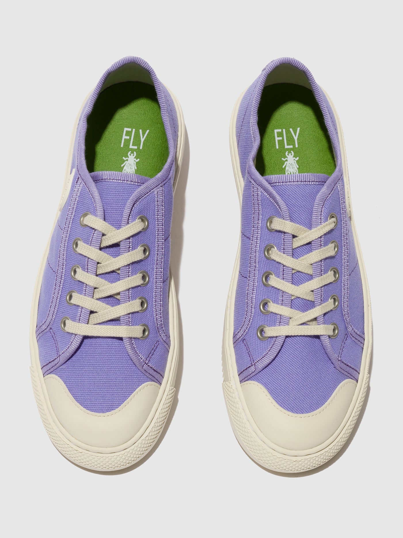 Lavender Fly London Lace-up Women's Sneakers | 953680WHF