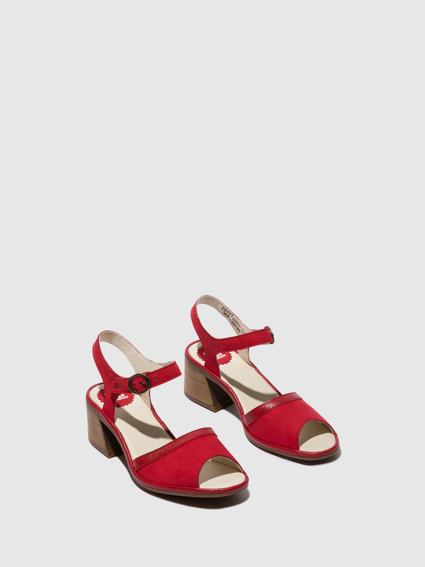 Lipstick Red Fly London Ankle Strap Sandals Women's Sandals | 246935IXF