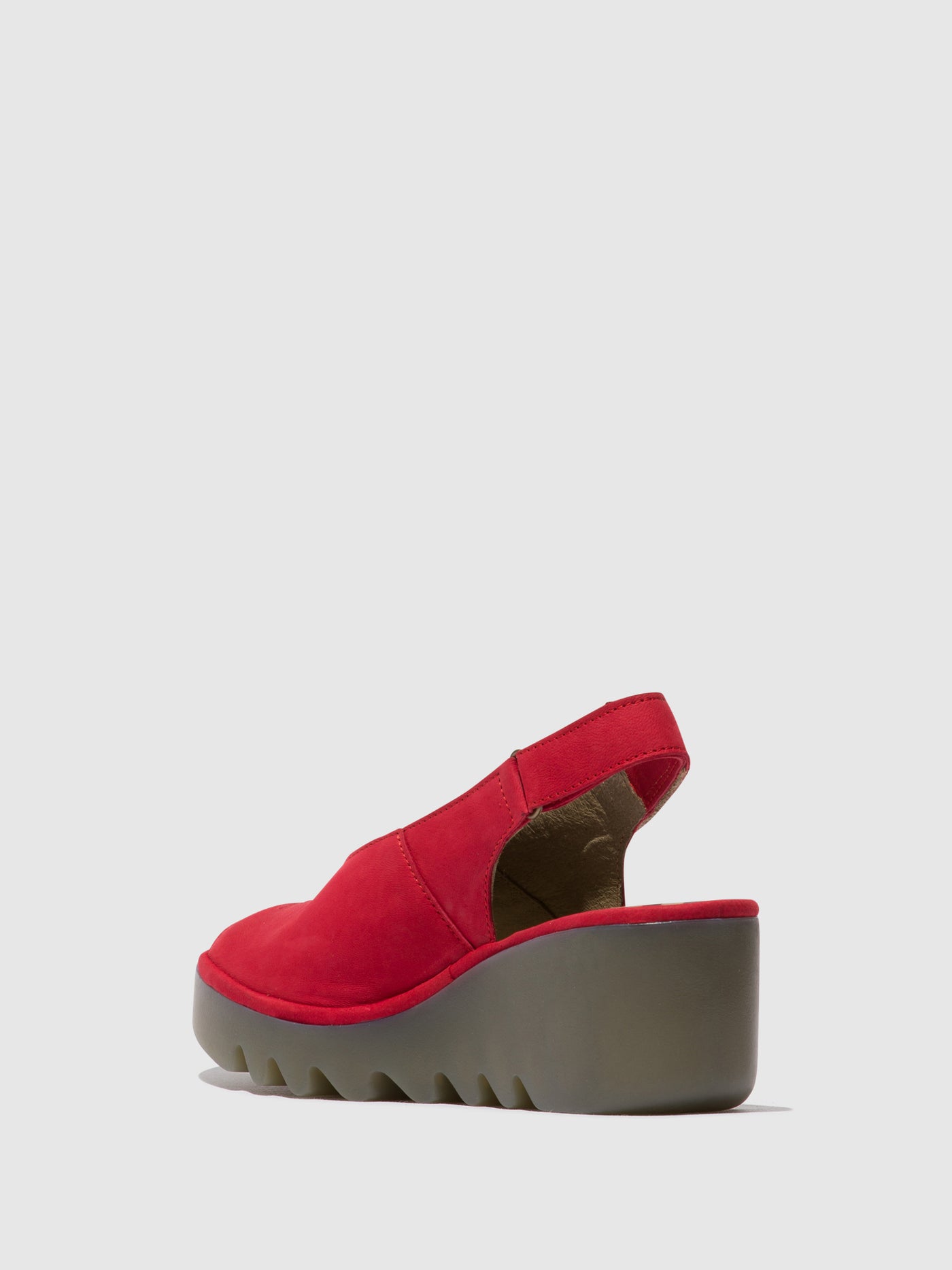 Lipstick Red Fly London Sling-Back Sandals Women's Sandals | 175698CVY