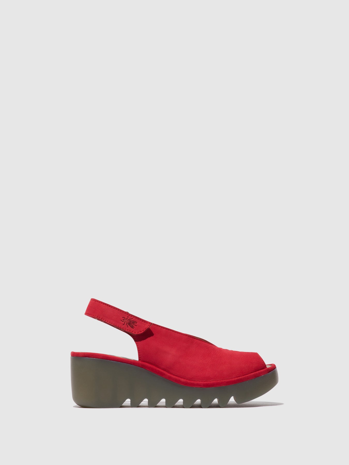 Lipstick Red Fly London Sling-Back Sandals Women\'s Sandals | 175698CVY