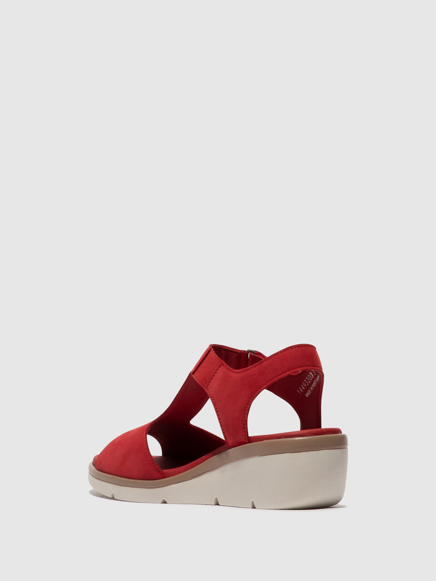 Lipstick Red Fly London T-Strap Sandals Women's Sandals | 906837QTM