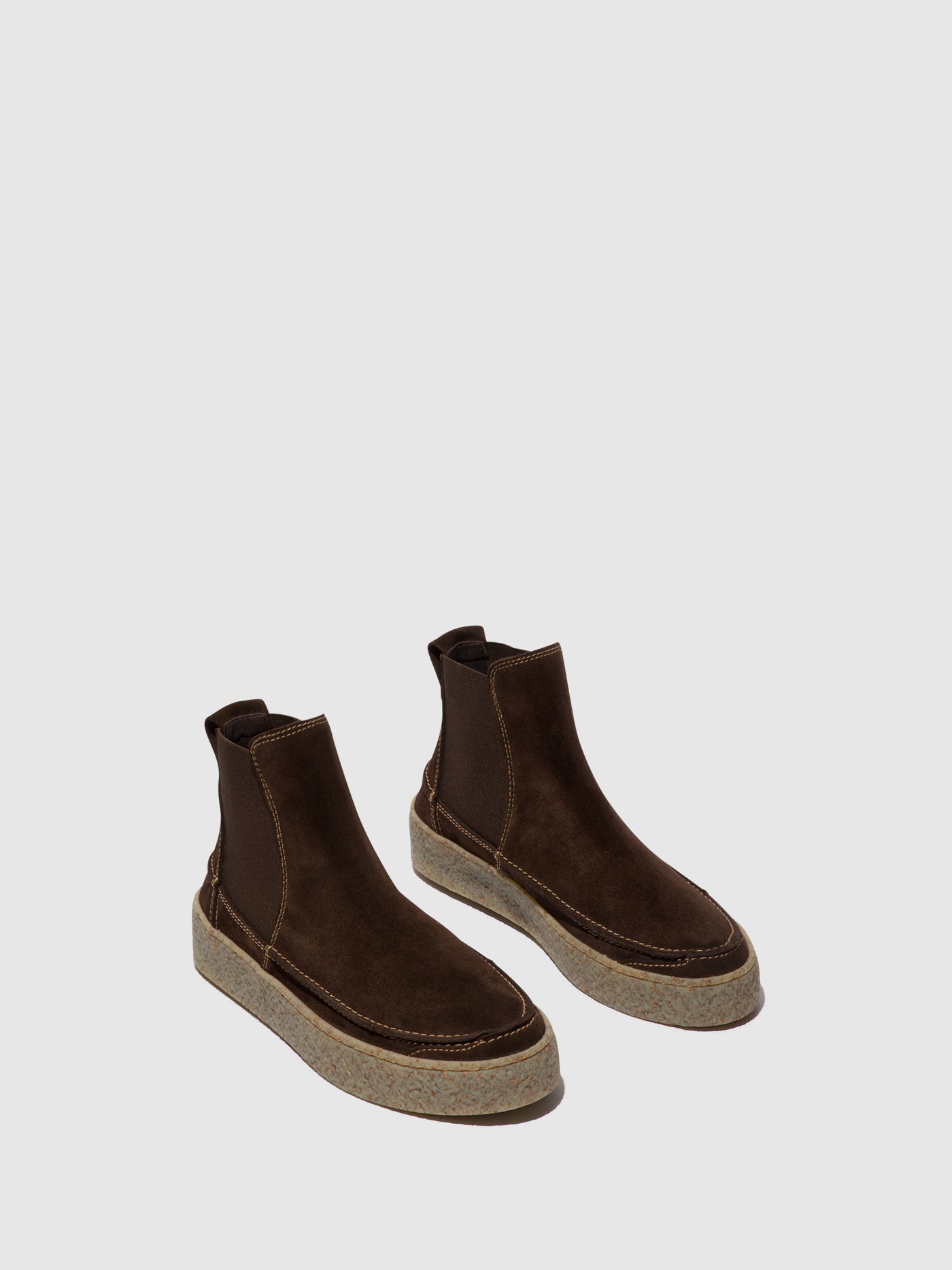 Mocca Fly London Chelsea Boots Men's Ankle Boots | 240376HDP