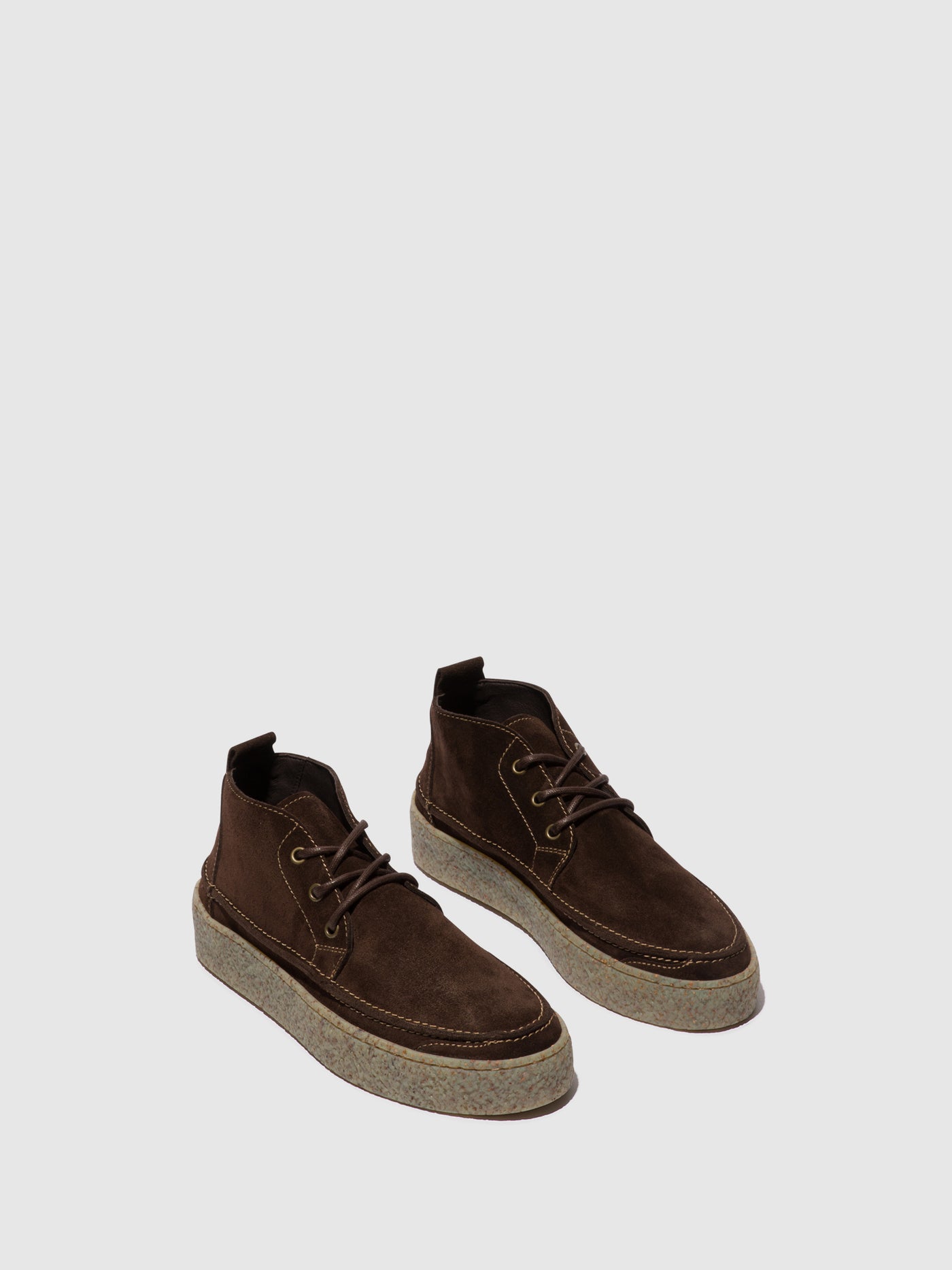 Mocca Fly London Lace-up Boots Men's Ankle Boots | 938264CTW