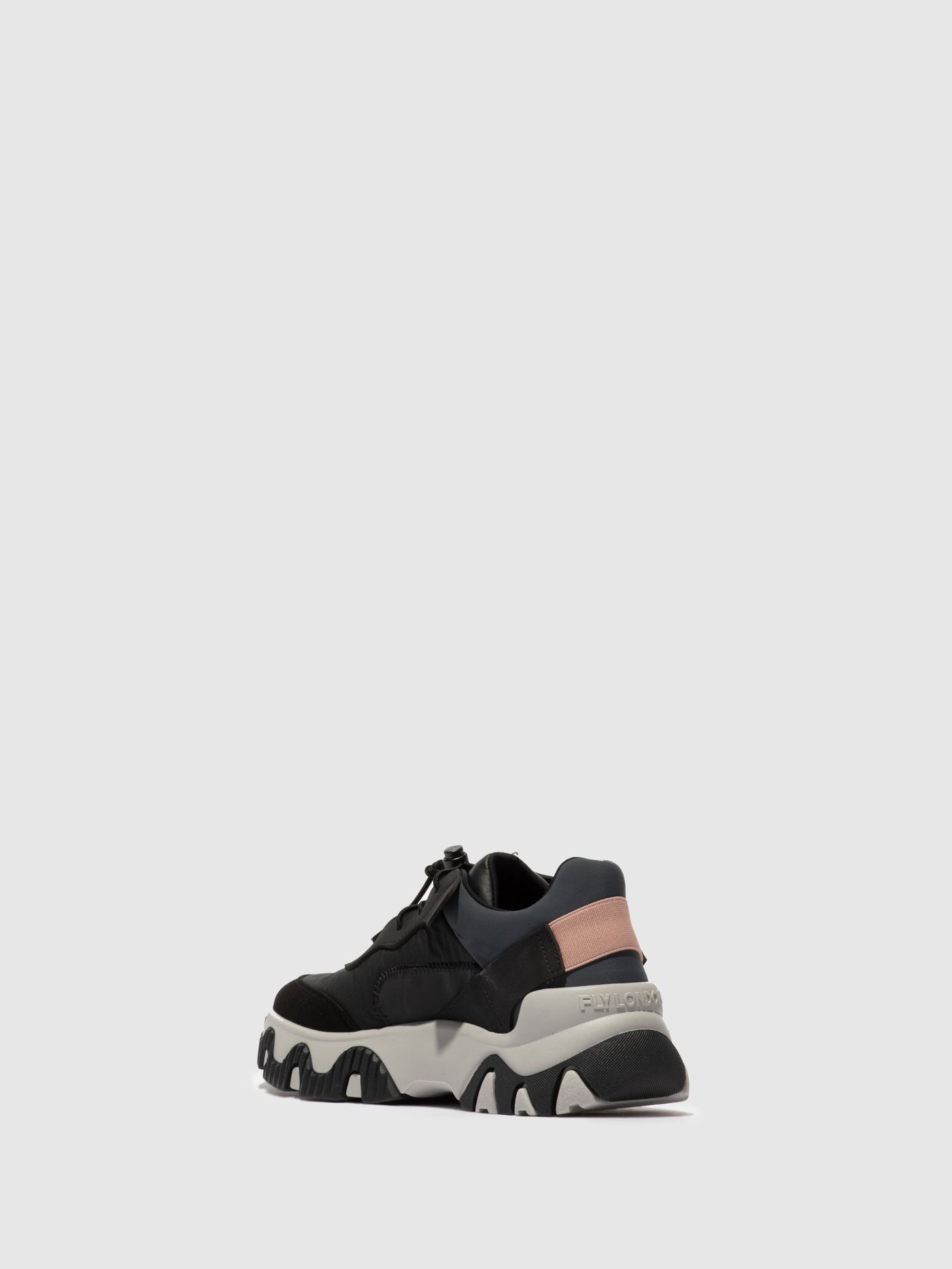 Multi Black Fly London Elasticated Women's Sneakers | 485396APS