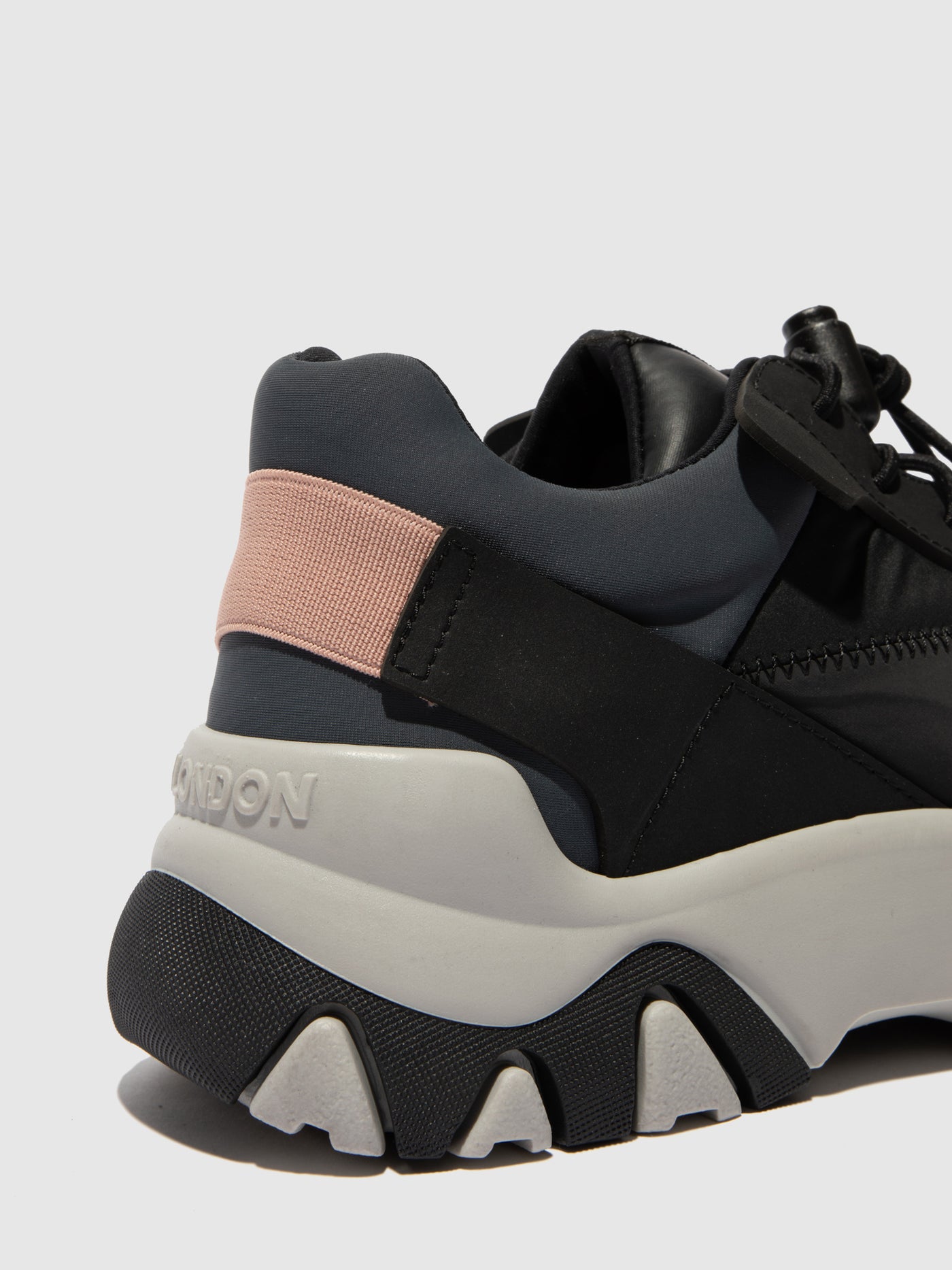 Multi Black Fly London Elasticated Women's Sneakers | 485396APS