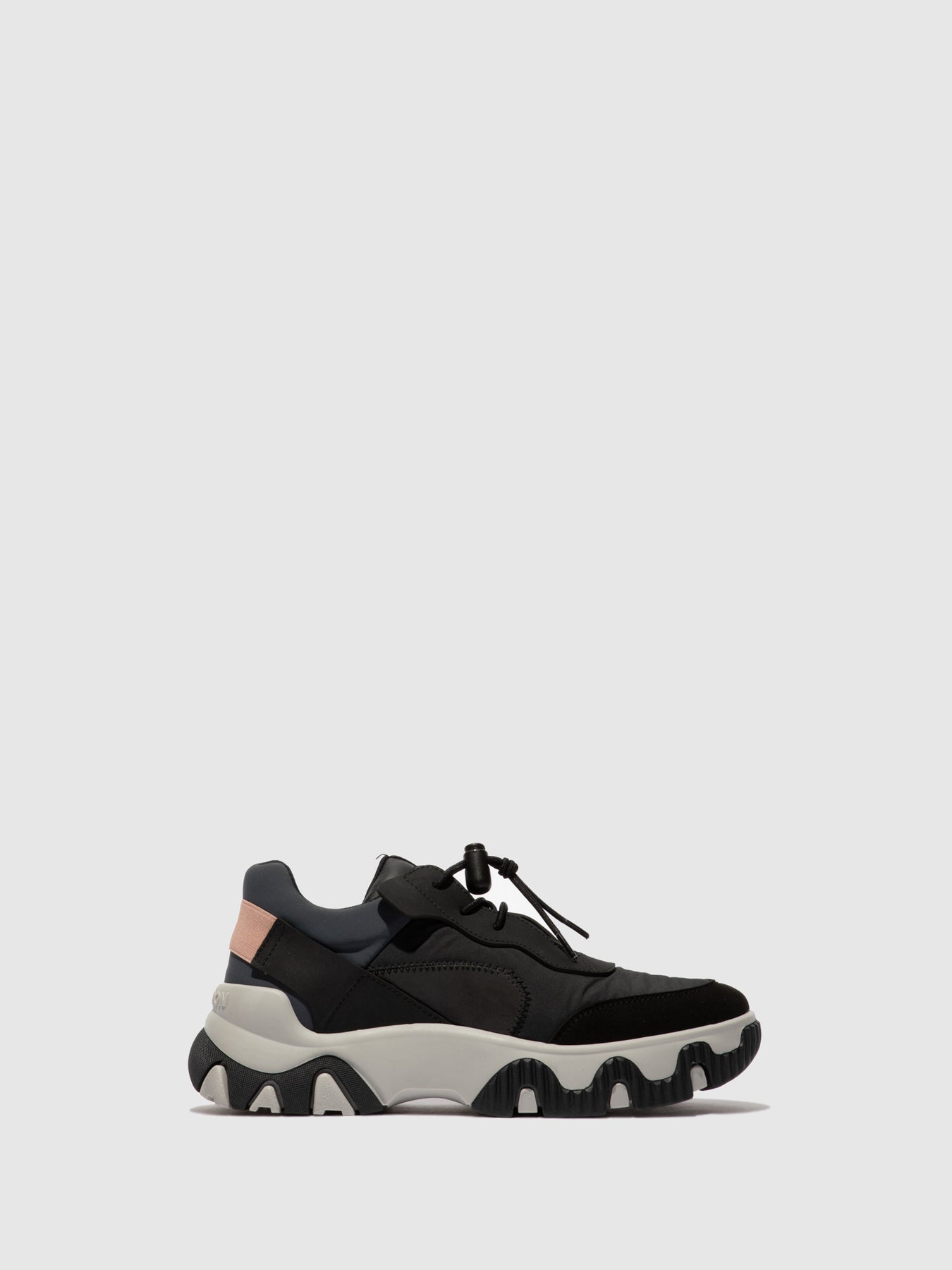 Multi Black Fly London Elasticated Women\'s Sneakers | 485396APS