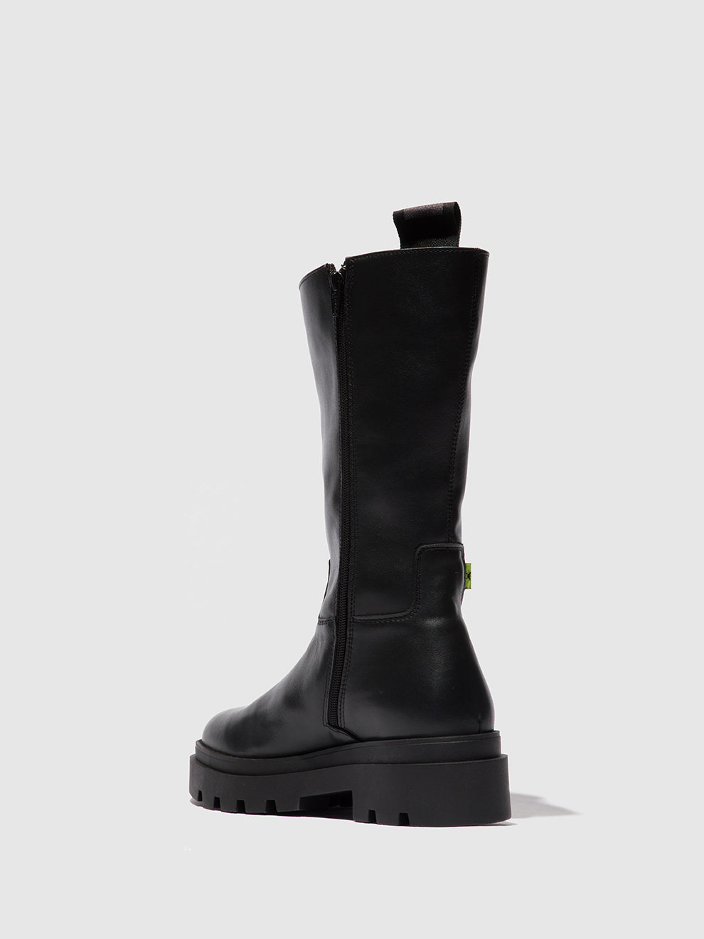 Naomi Black Fly London Zip Up Boots Women's Boots | 309125EUC