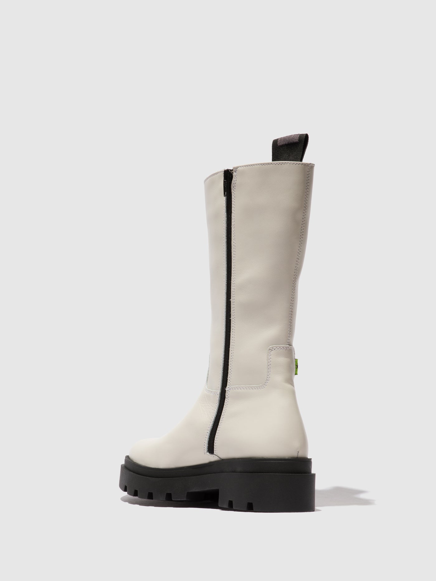 Naomi Offwhite Fly London Zip Up Boots Women's Boots | 704182SAW