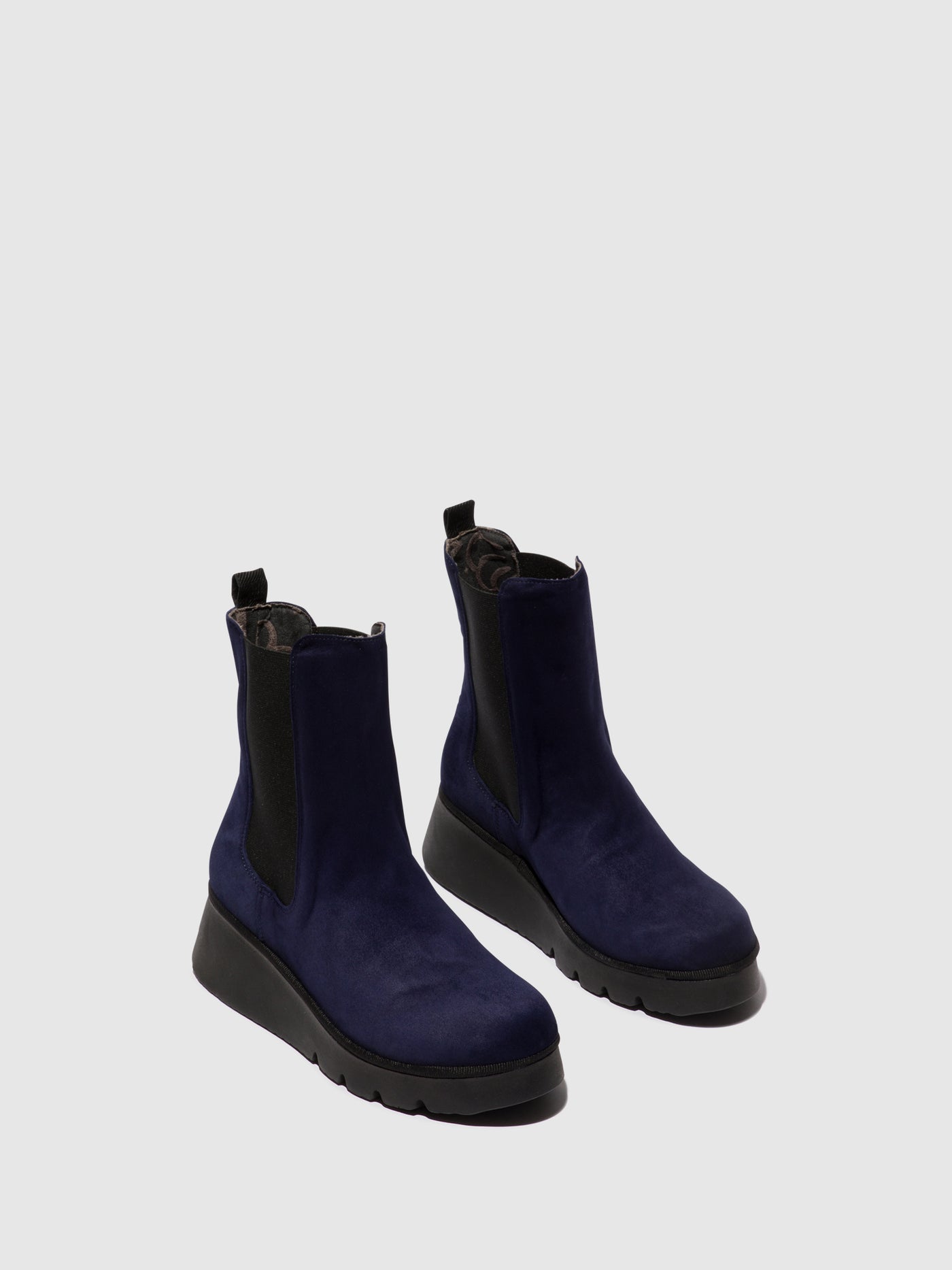 Navy Fly London Chelsea Boots Women's Ankle Boots | 619873HSC