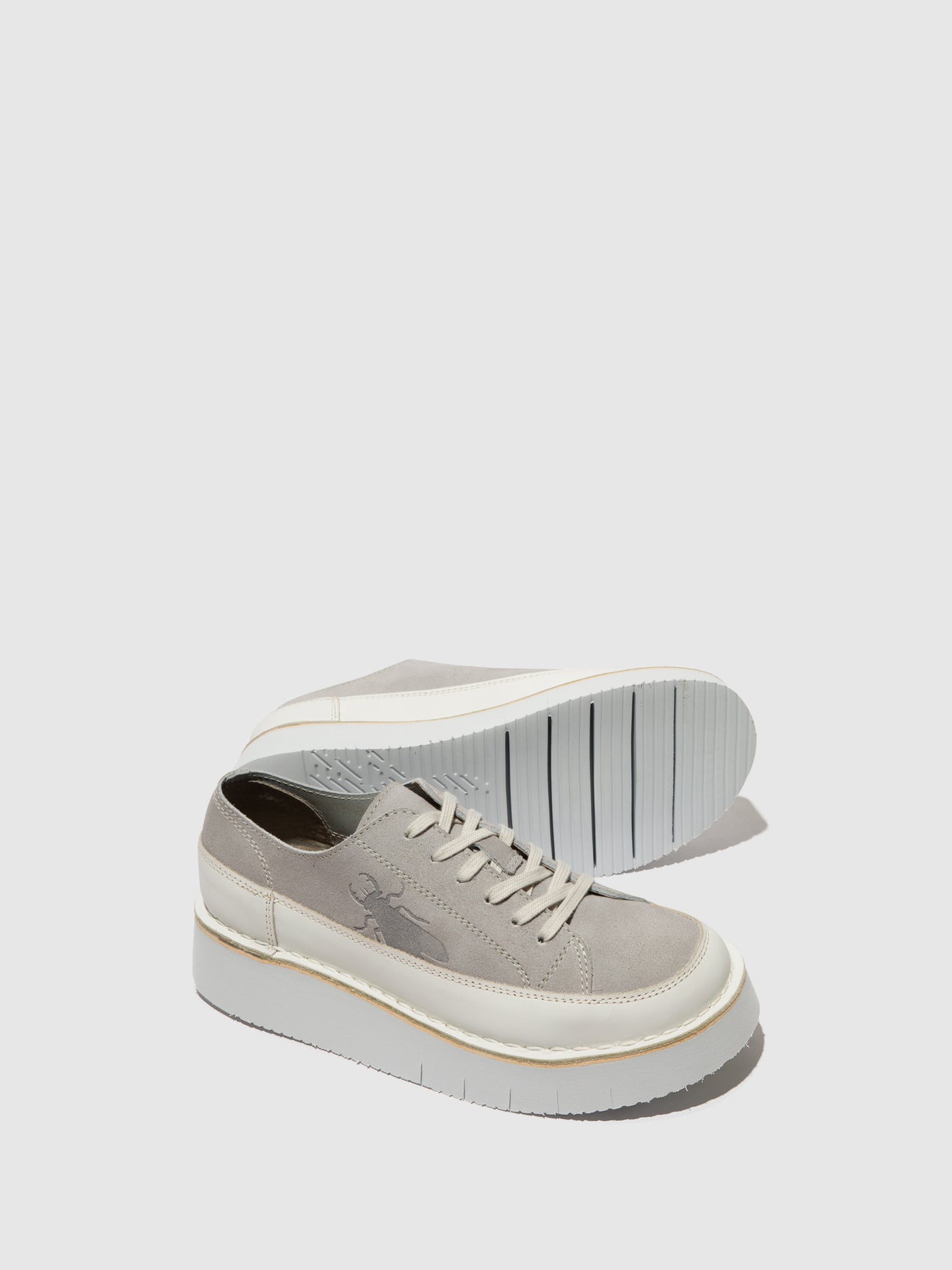 Offwhite/Cloud Fly London Lace-up Men's Sneakers | 072958ADE