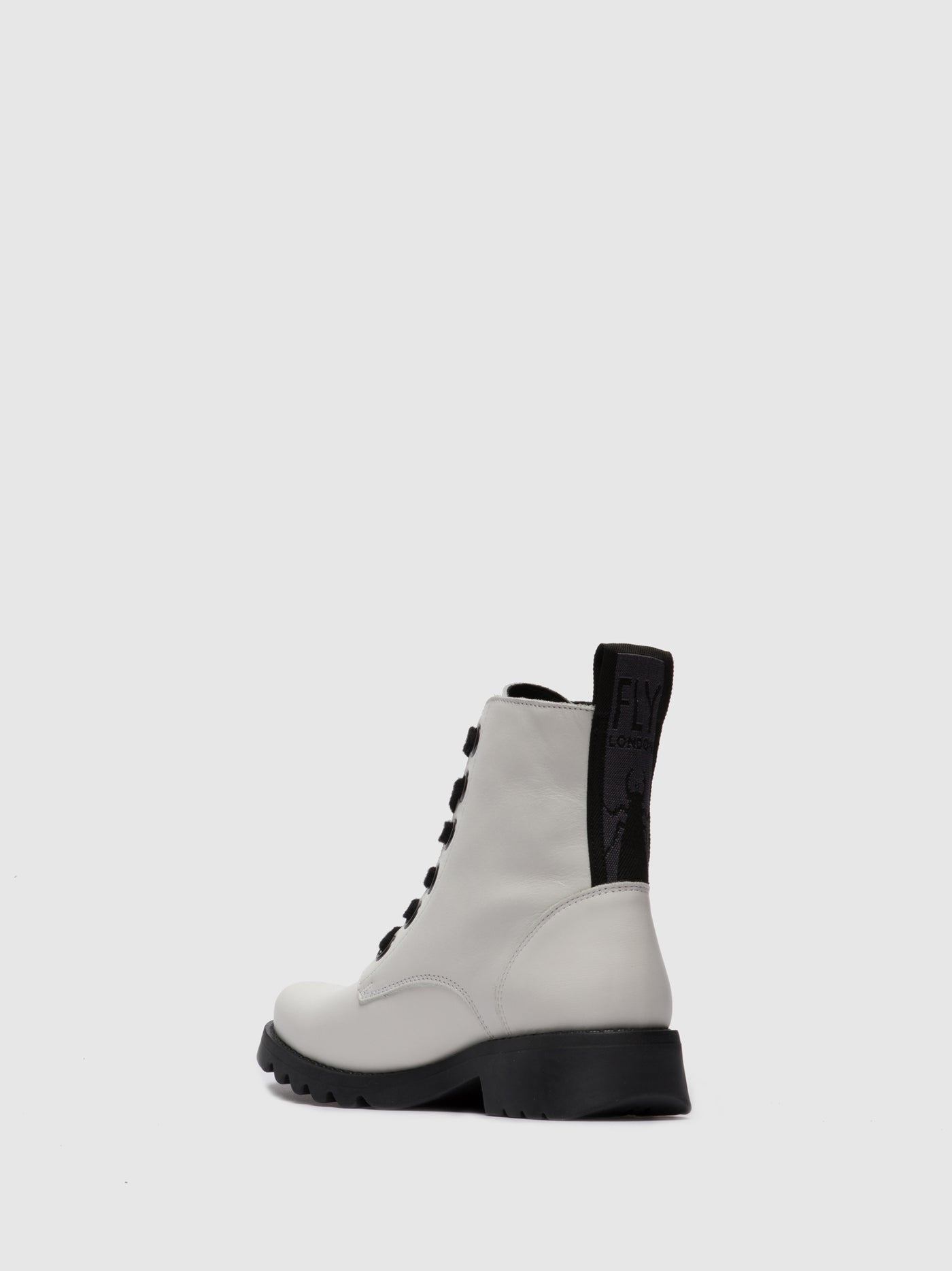 Offwhite Fly London Lace-up RUG Women's Ankle Boots | 637049DRB