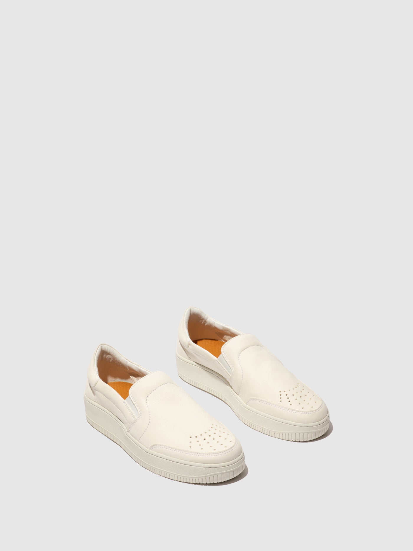 Offwhite Fly London Slip-on Men's Sneakers | 482951VXD