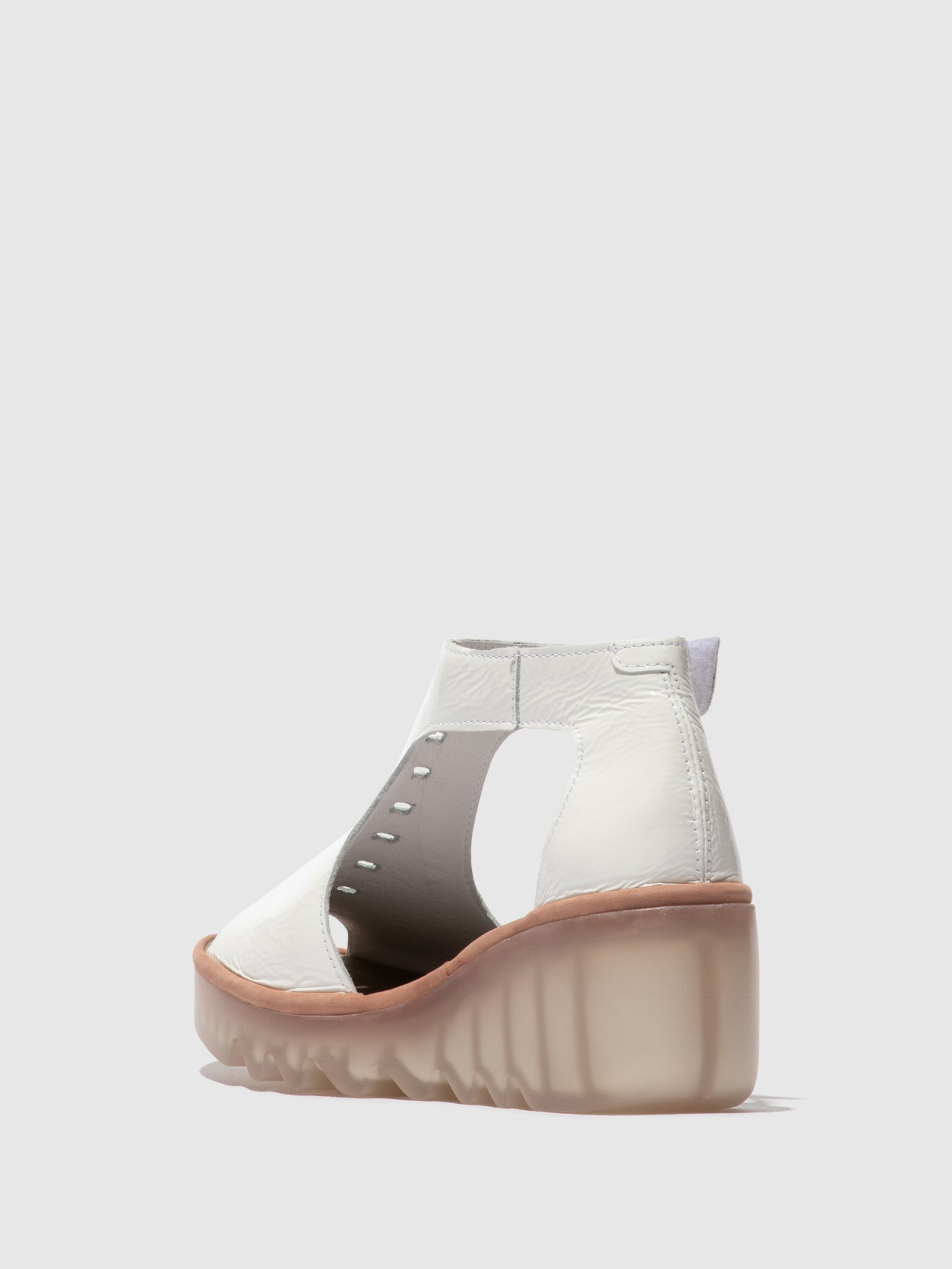 Offwhite/Pink Fly London T-Strap Sandals Women's Sandals | 152064AUD