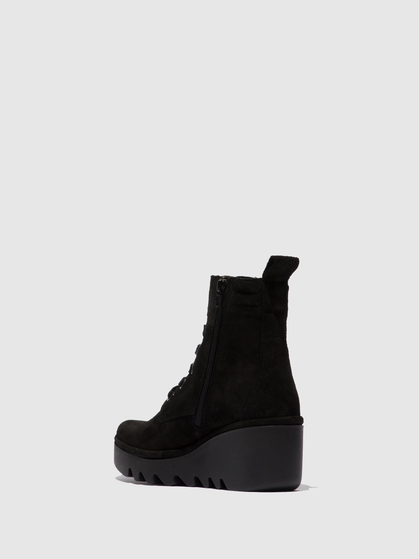 Oilsuede Black Fly London Lace-up Boots Women's Ankle Boots | 972418KSI