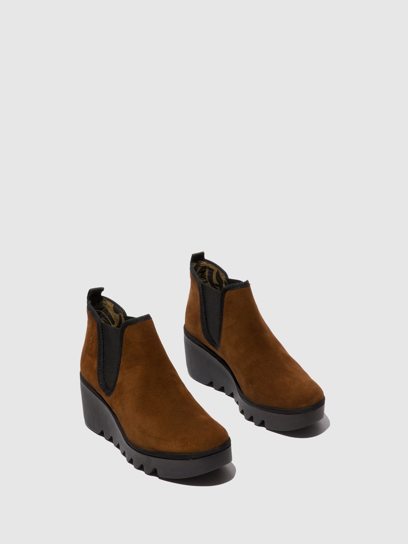 Oilsuede Camel Fly London Chelsea Boots Women's Ankle Boots | 309571OIQ