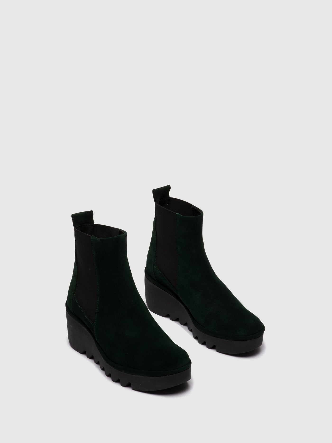 Oilsuede Green Forest Fly London Chelsea Boots Women's Ankle Boots | 098645KIQ