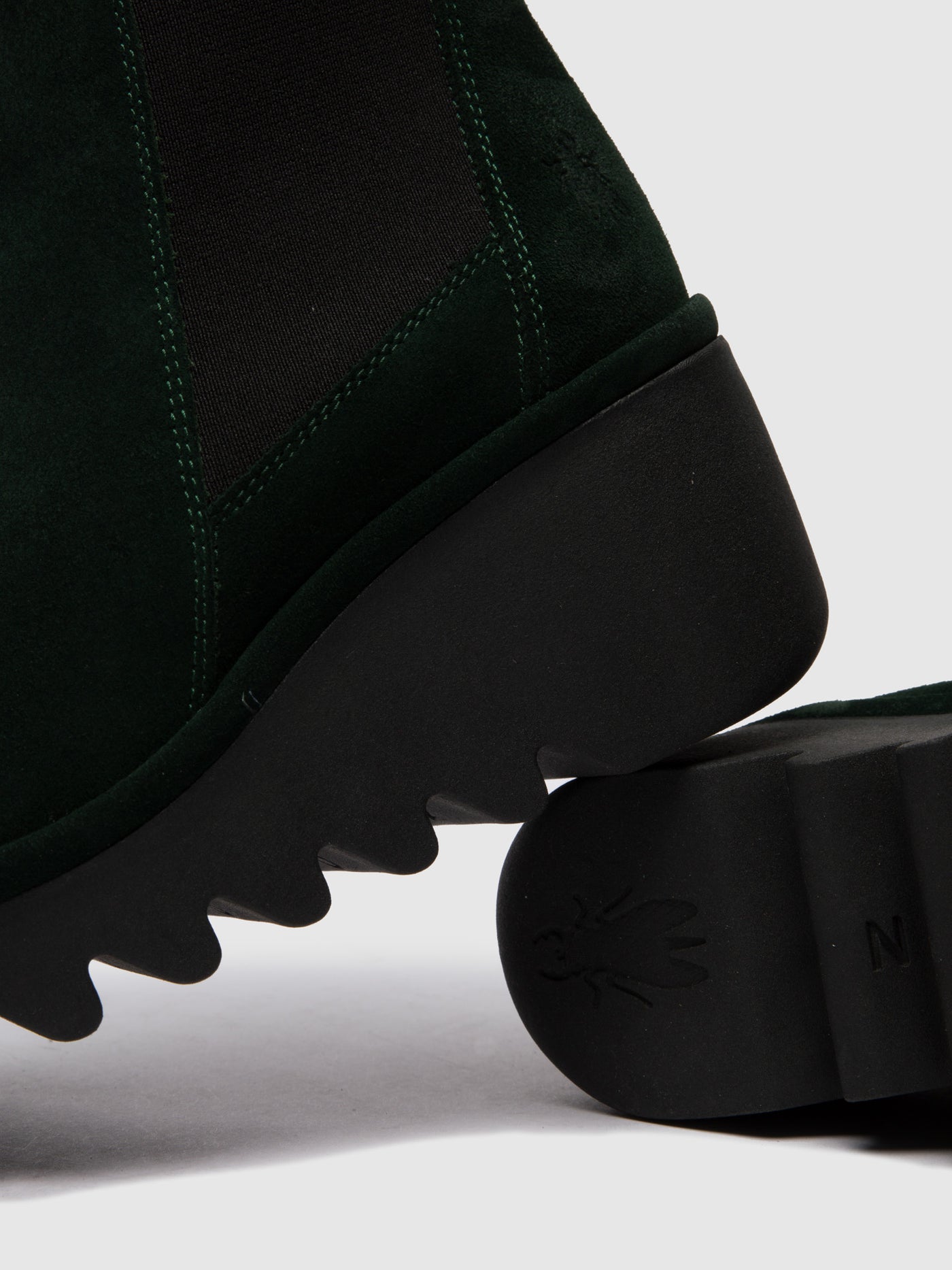 Oilsuede Green Forest Fly London Chelsea Boots Women's Ankle Boots | 098645KIQ