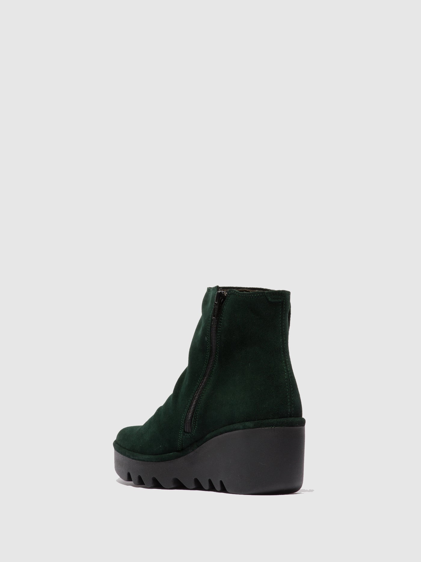 Oilsuede Green Forest Fly London Zip Up Boots Women's Ankle Boots | 087924NYE