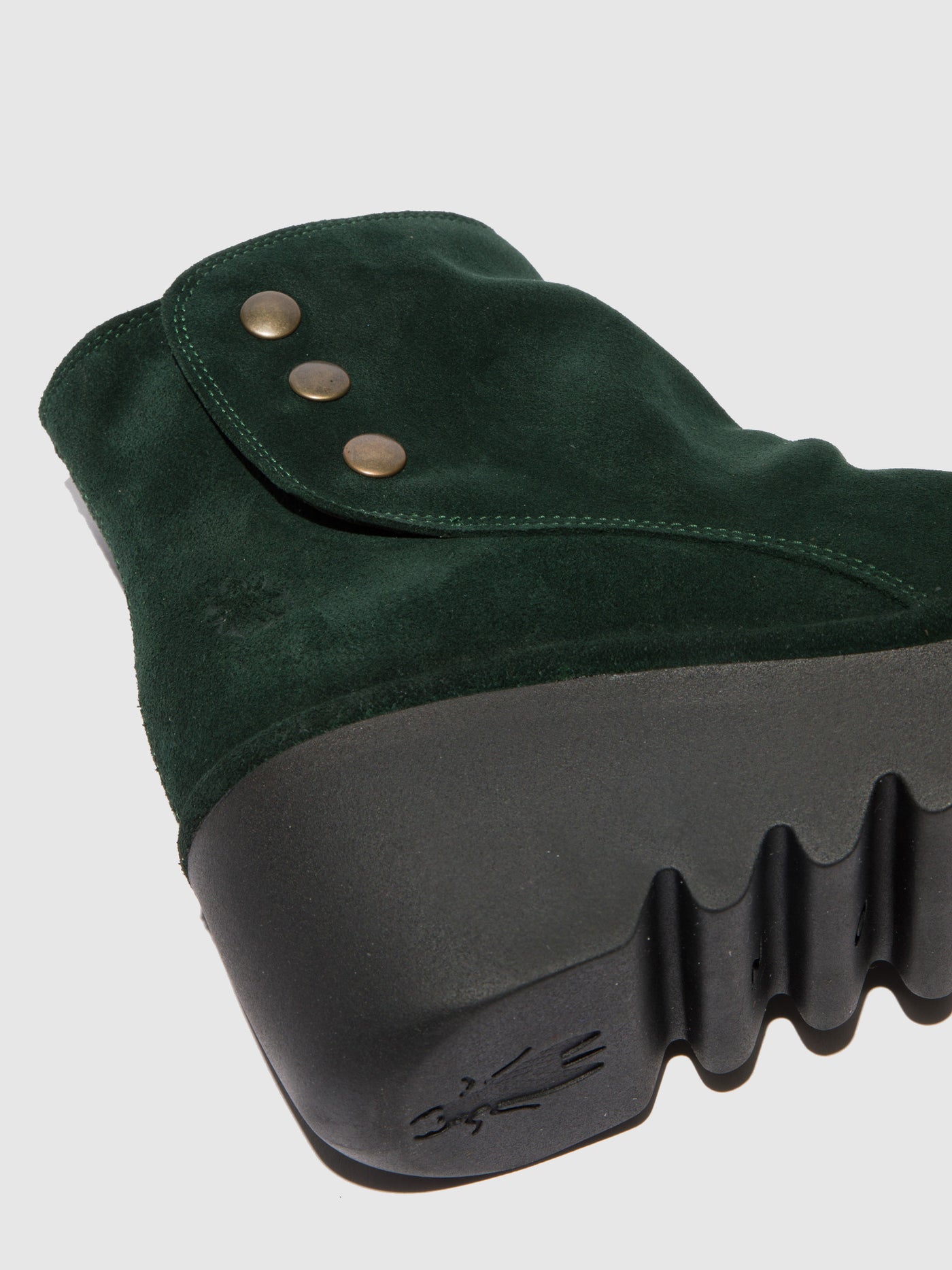 Oilsuede Green Forest Fly London Zip Up Boots Women's Ankle Boots | 087924NYE