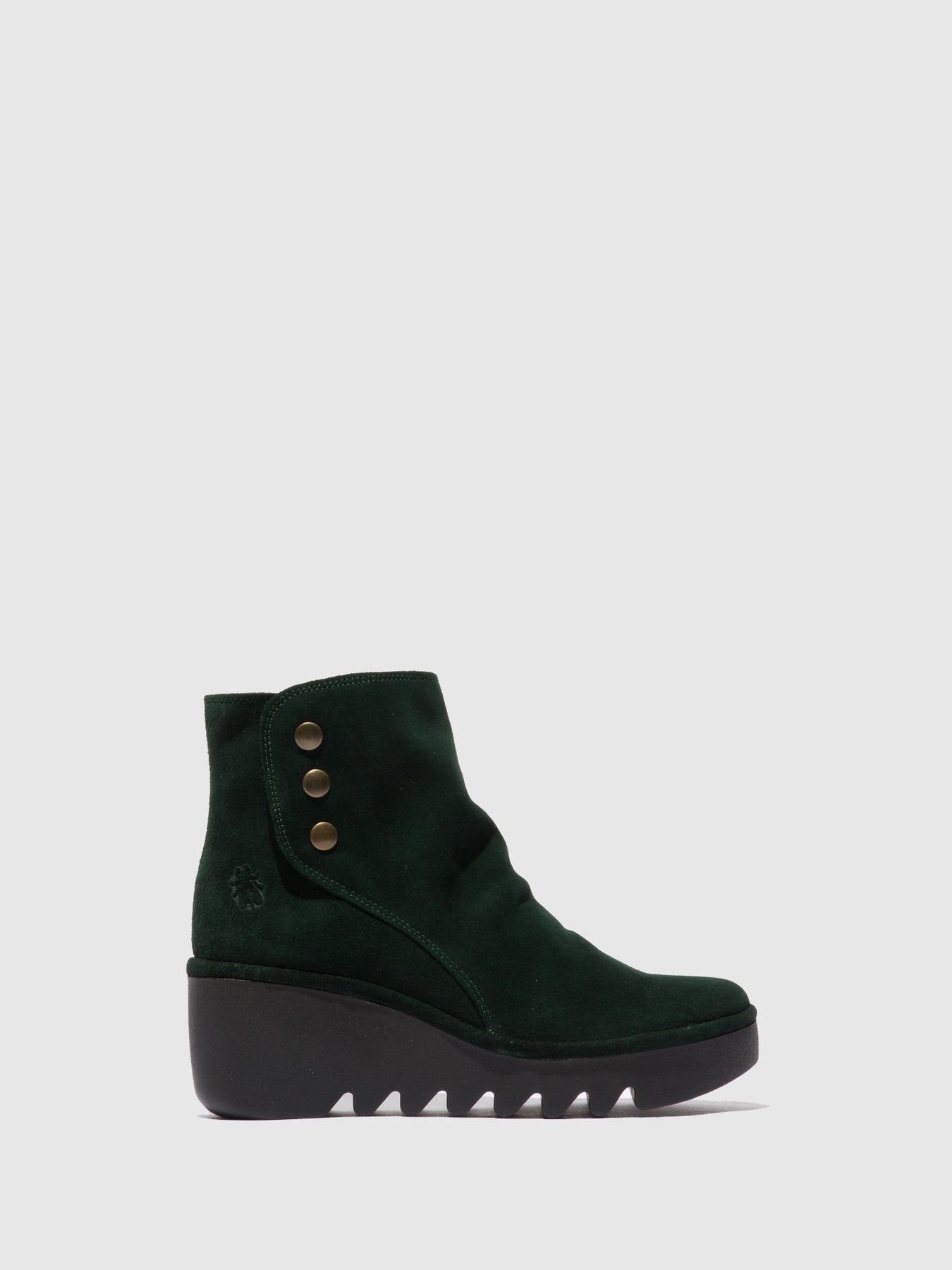 Oilsuede Green Forest Fly London Zip Up Boots Women\'s Ankle Boots | 087924NYE