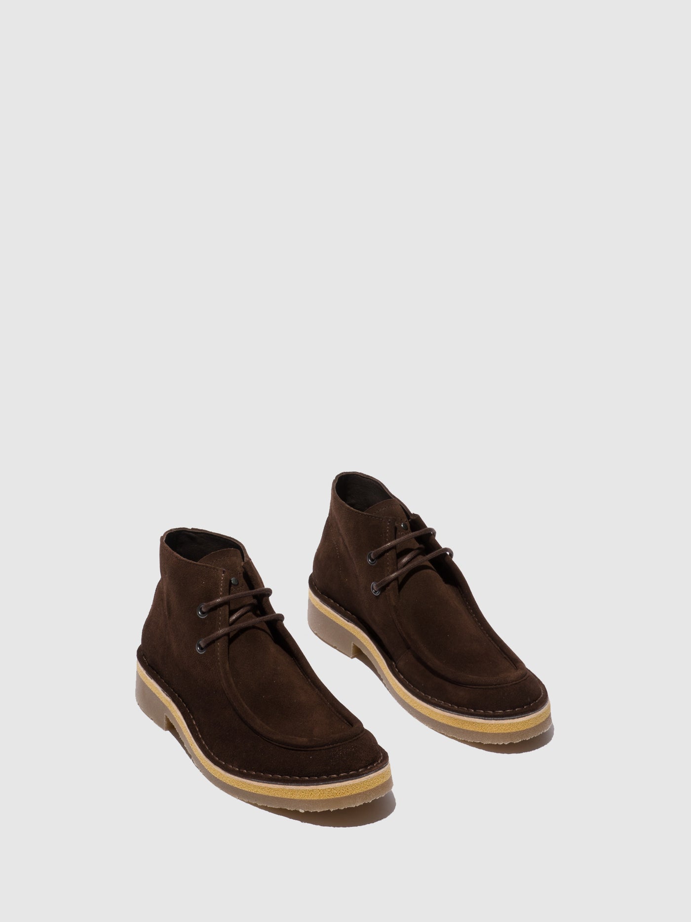Oilsuede (Vegetal) Mocca Fly London Lace-up Boots Men's Ankle Boots | 625473CER
