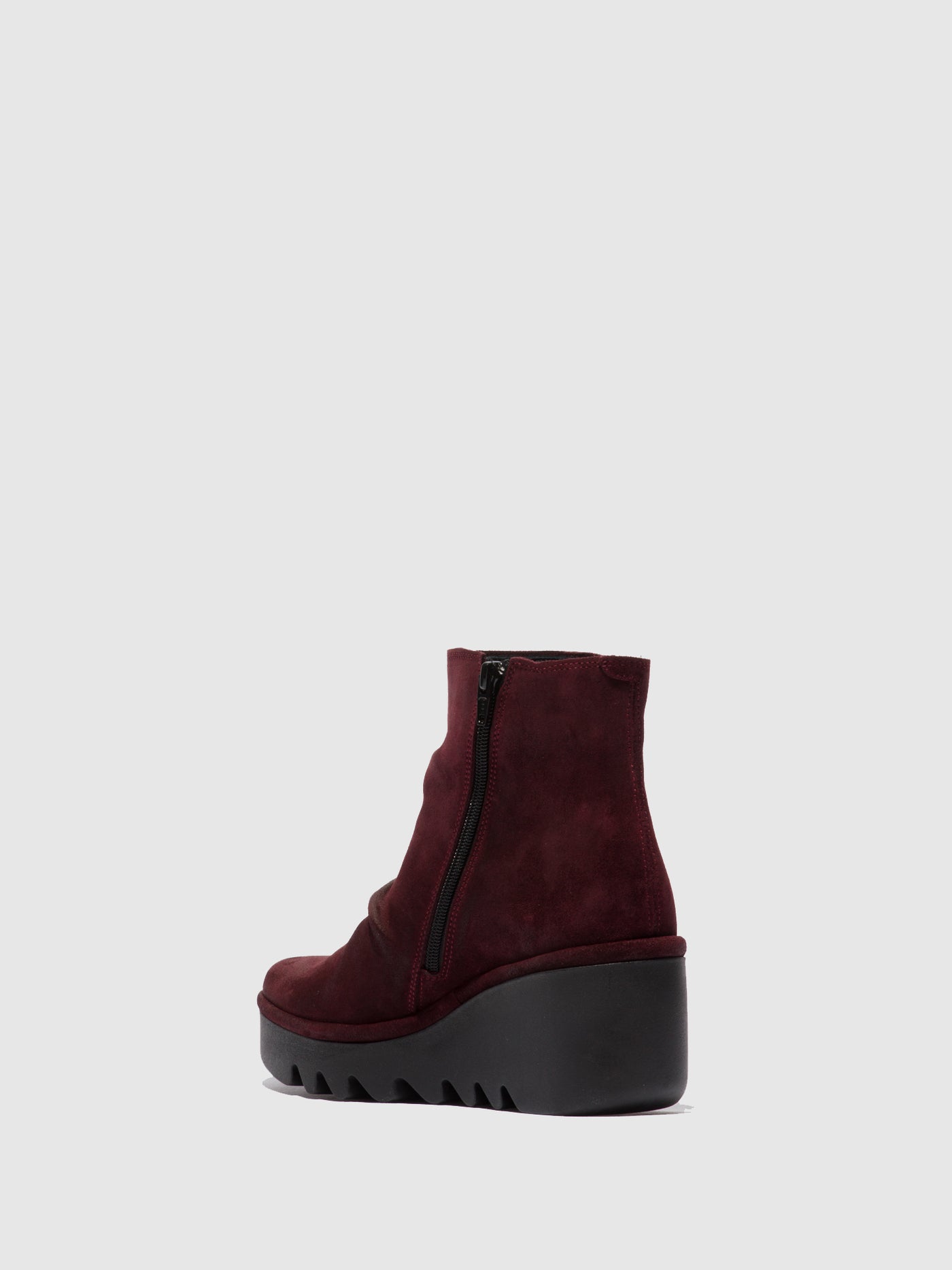 Oilsuede Wine Fly London Zip Up Boots Women's Ankle Boots | 906217FSW