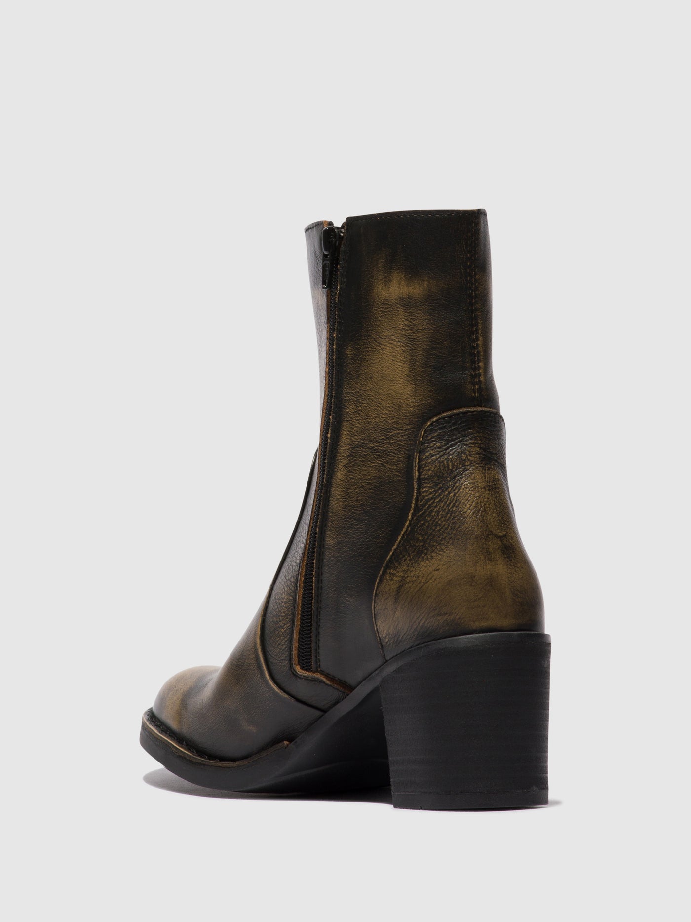 Olive Fly London Zip Up Boots Women's Ankle Boots | 418590LQT