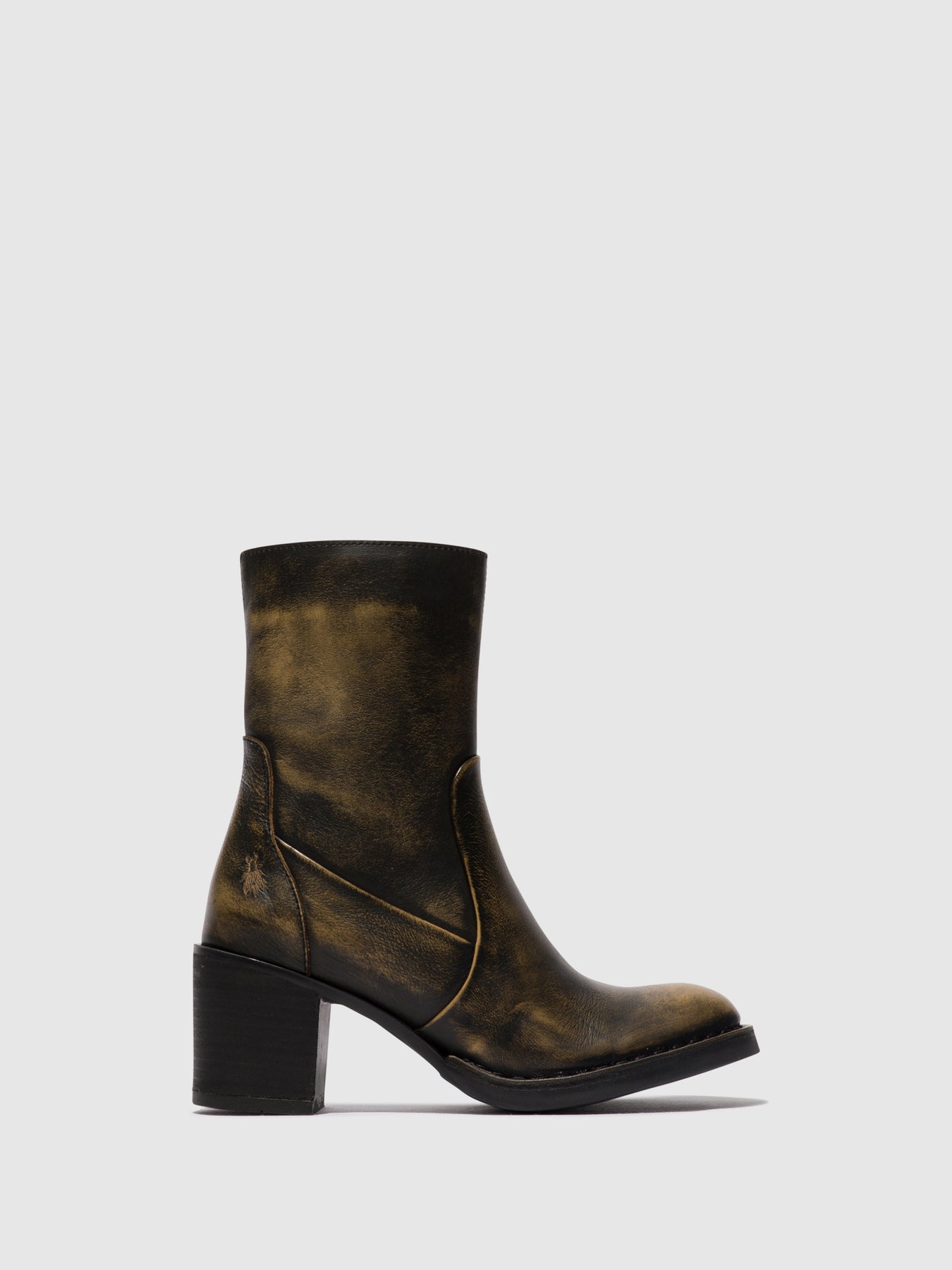 Olive Fly London Zip Up Boots Women\'s Ankle Boots | 418590LQT