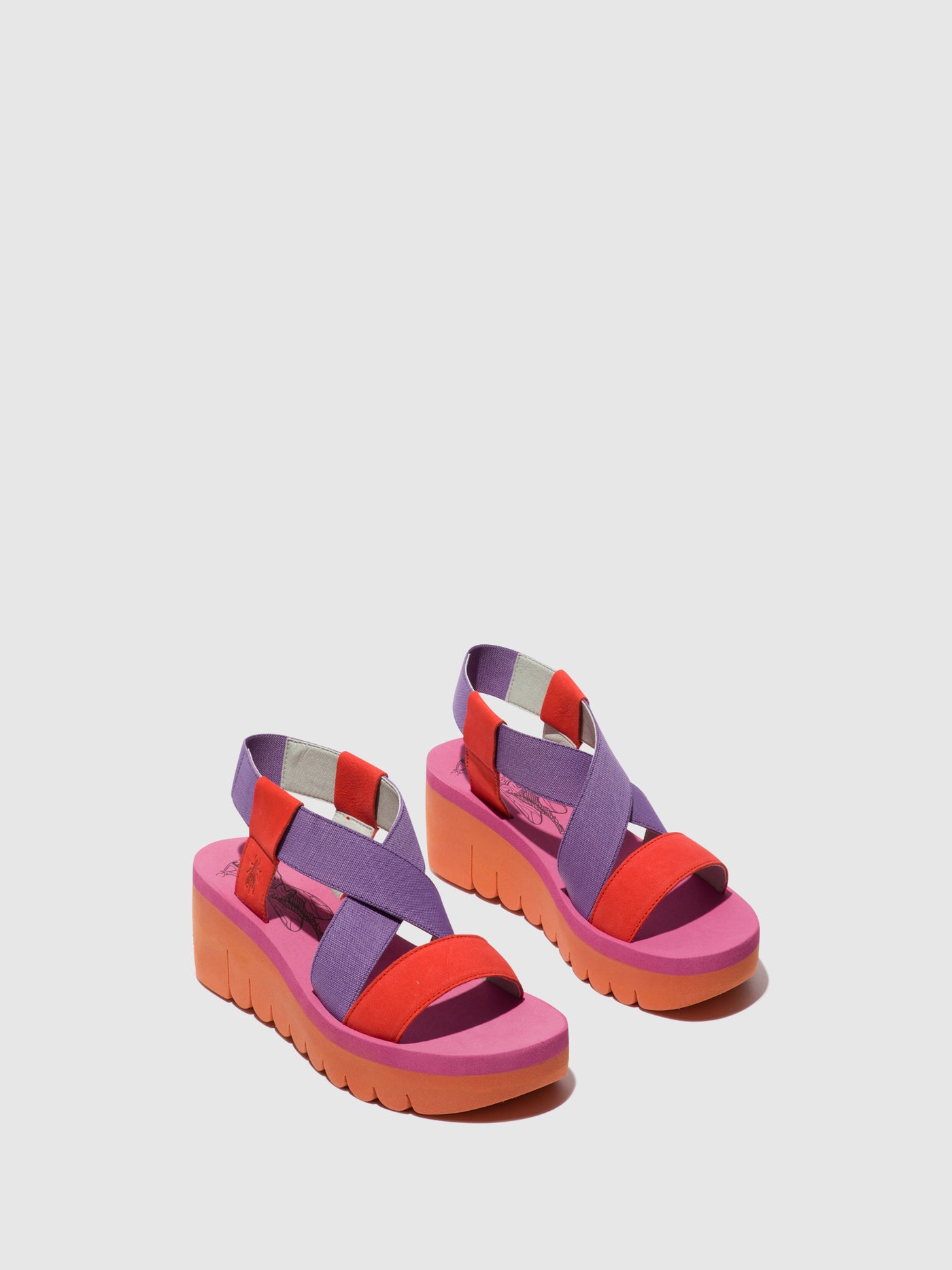 Orange (Viola) Fly London Sling-Back Sandals Women's Sandals | 694258THI