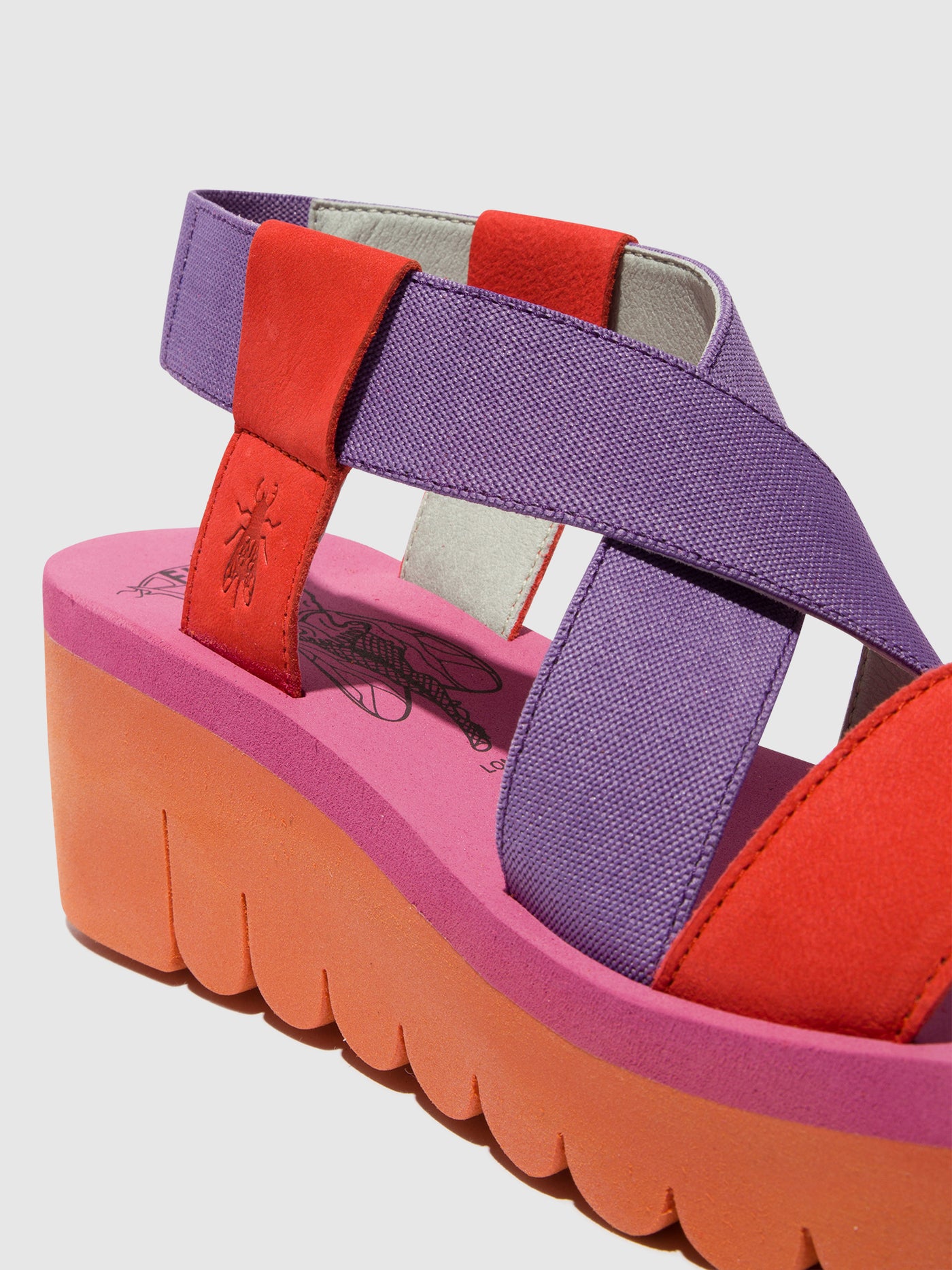 Orange (Viola) Fly London Sling-Back Sandals Women's Sandals | 694258THI