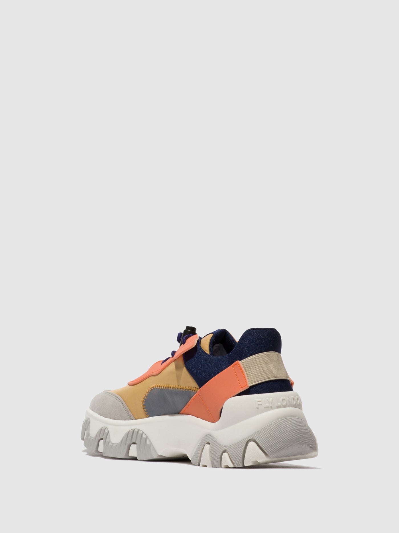 Peach Fly London Elasticated Women's Sneakers | 045817IRD