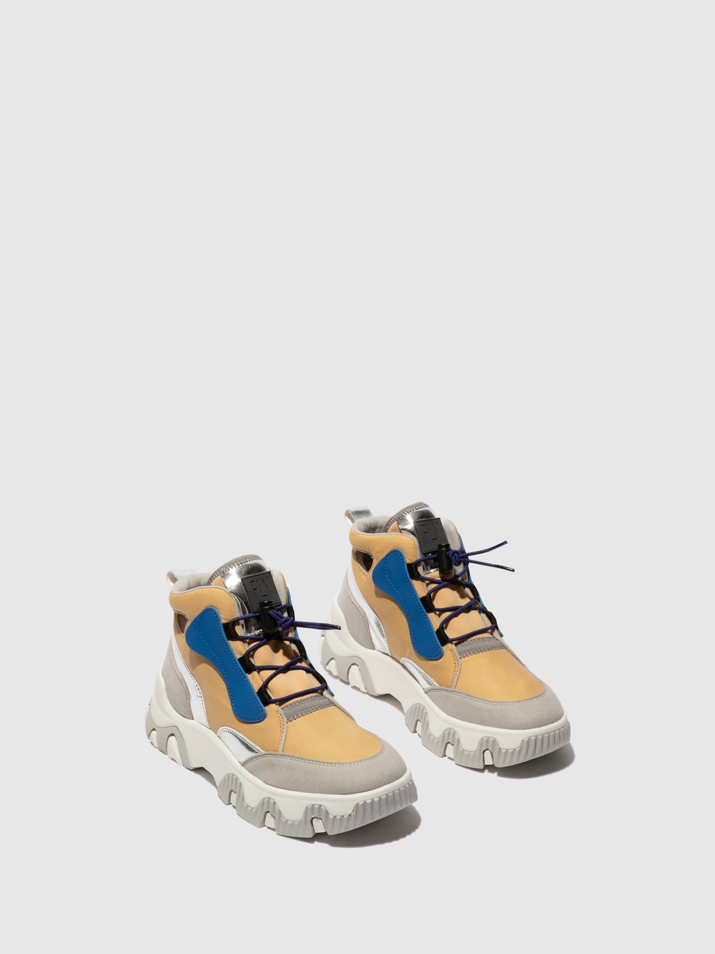 Peach Fly London Hi-Top Men's Sneakers | 301546RHE
