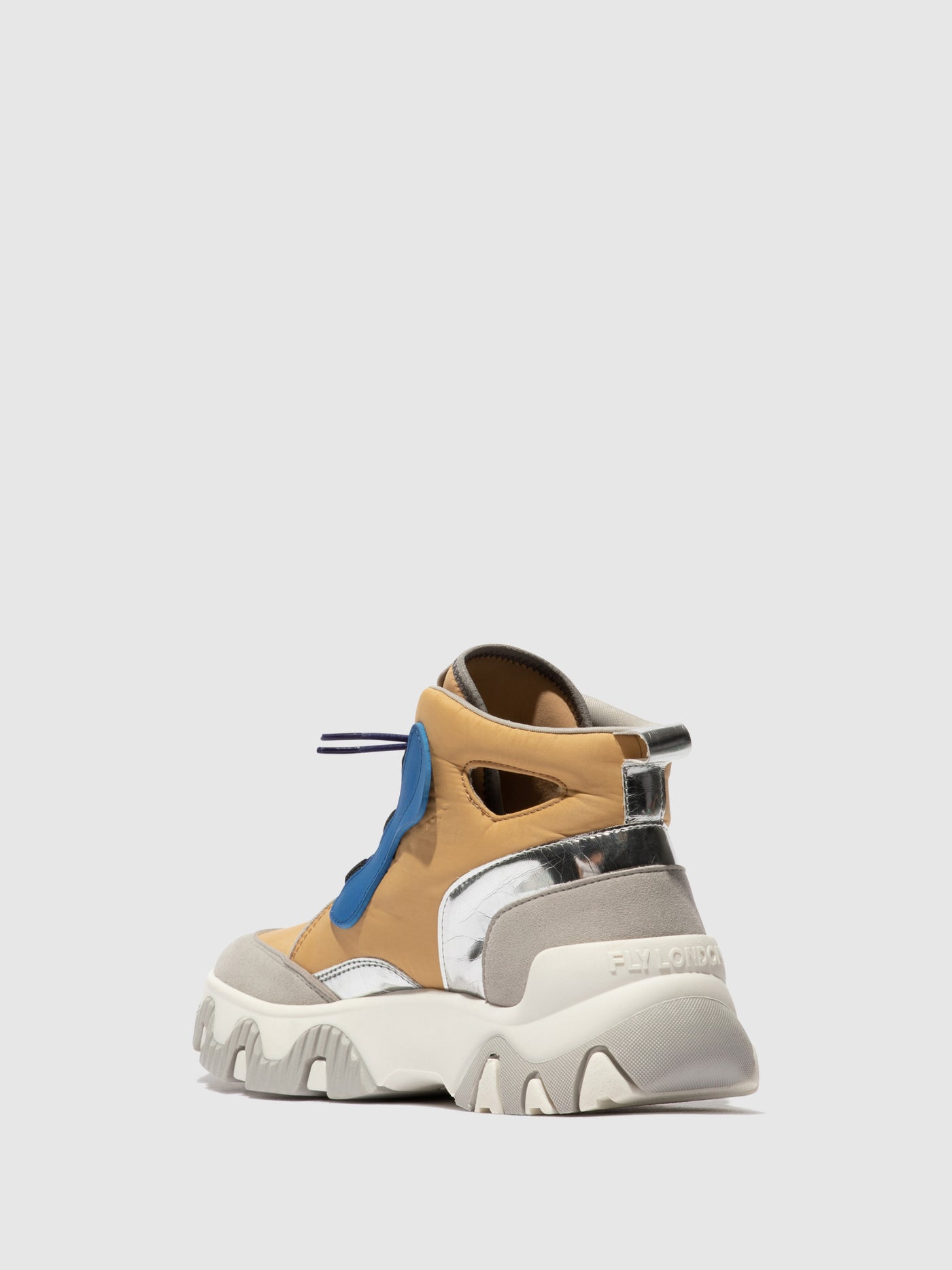 Peach Fly London Hi-Top Men's Sneakers | 301546RHE
