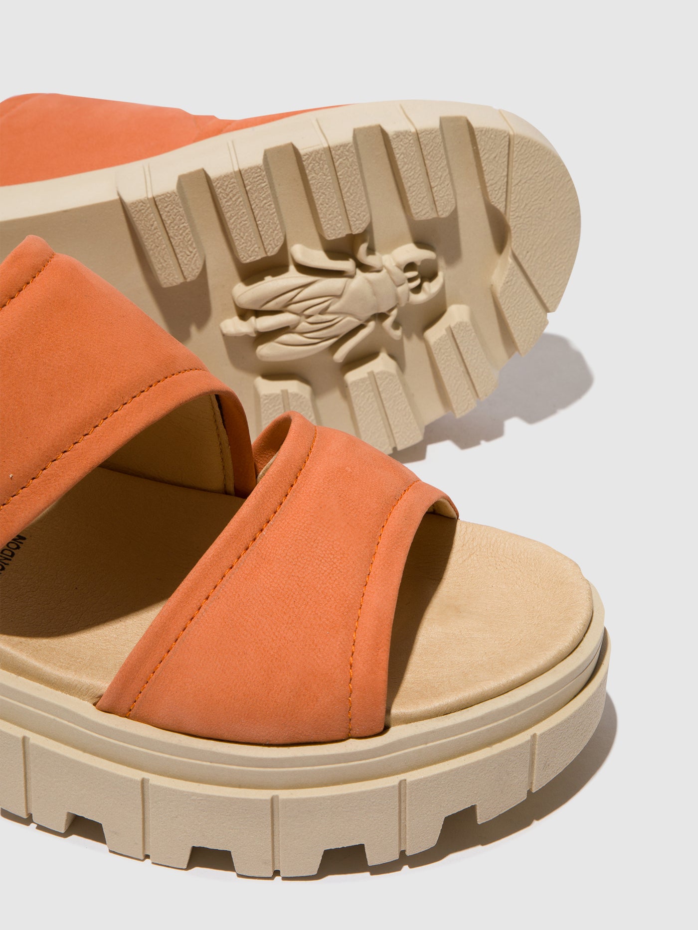 Peach Fly London Sling-Back Women's Sandals | 501679WHG