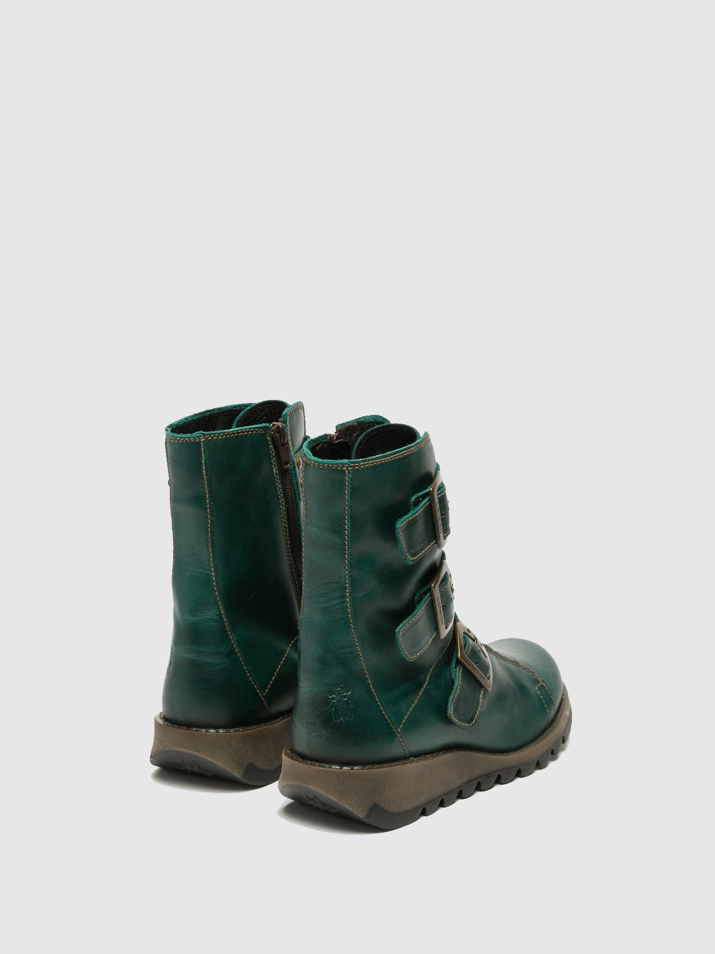 Petrol Fly London Buckle Boots Women's Ankle Boots | 487359PVF