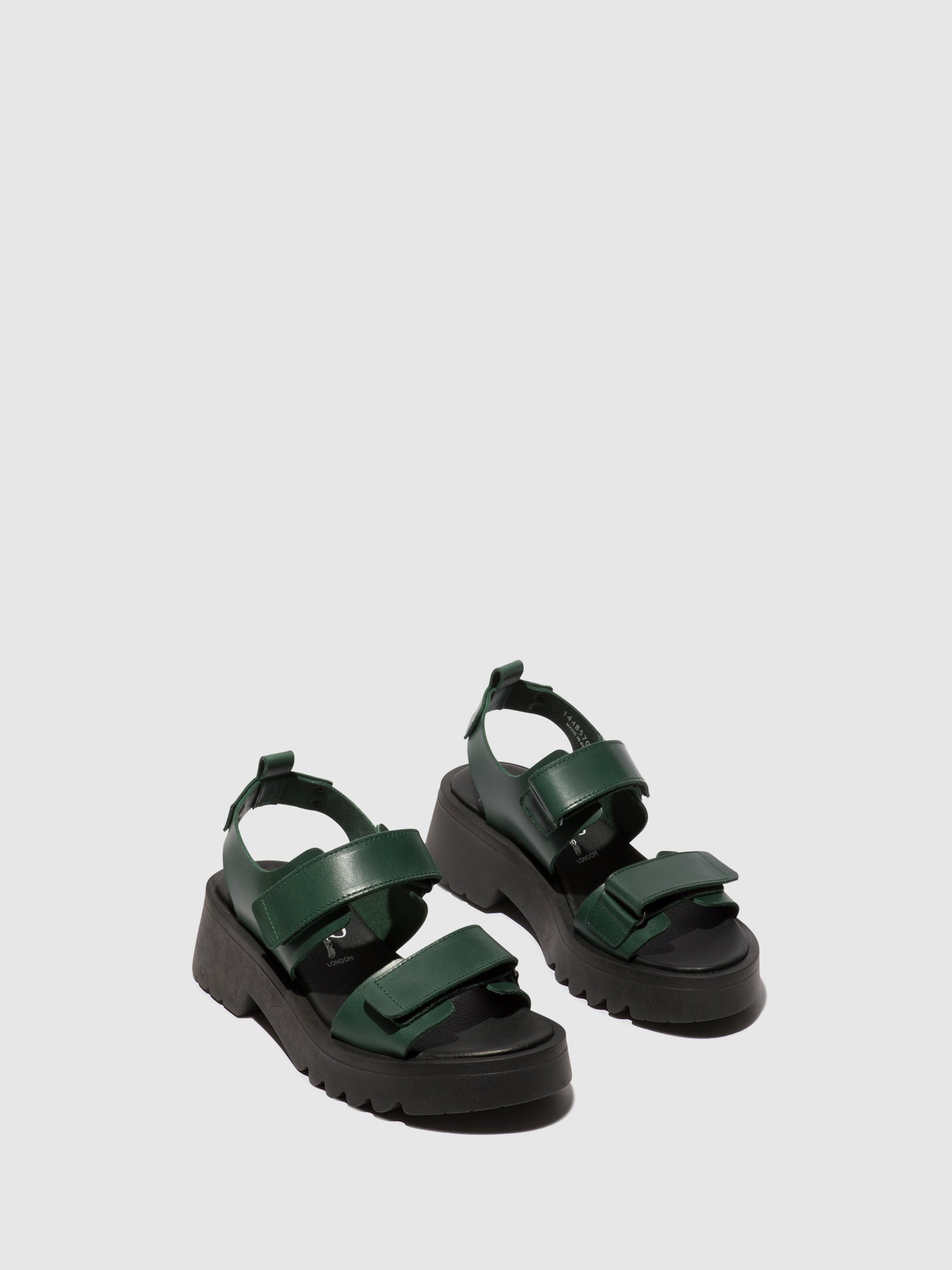 Petrol Fly London Velcro Women's Sandals | 432695GRY