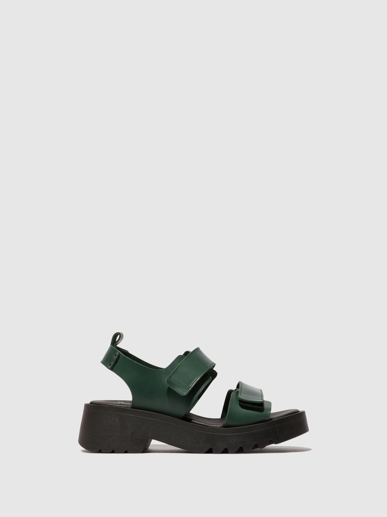 Petrol Fly London Velcro Women\'s Sandals | 432695GRY