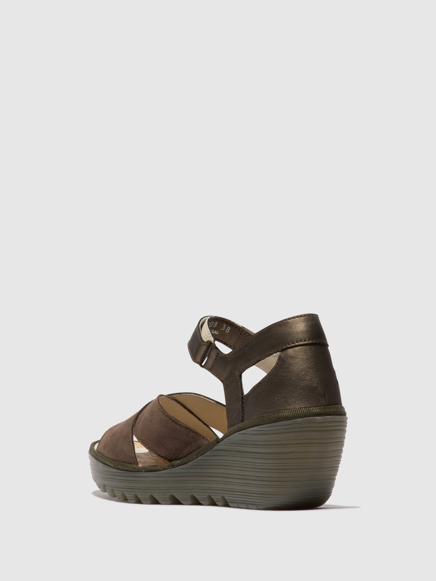 Pewter Fly London Ankle Strap Sandals Women's Sandals | 592086HBY