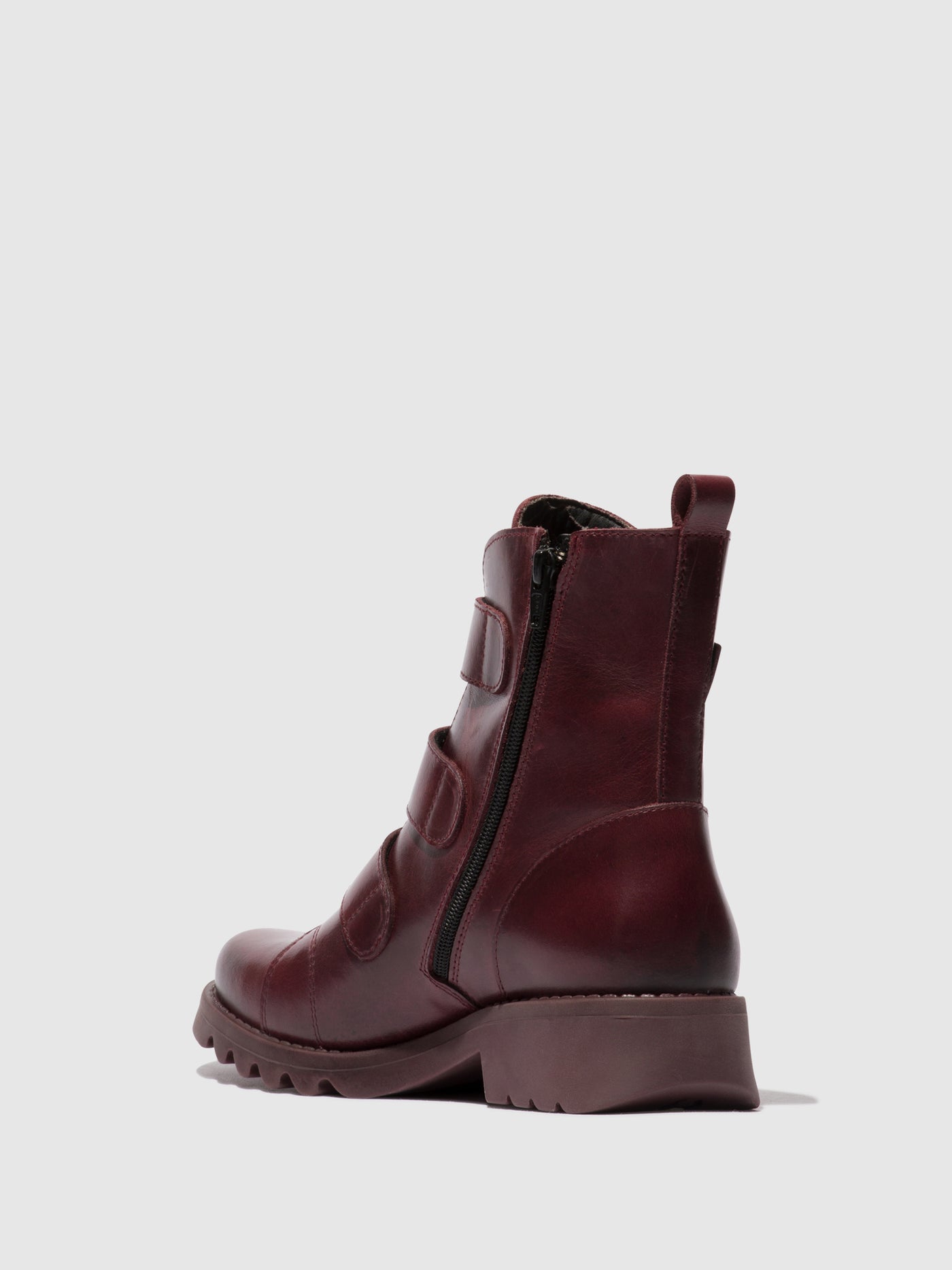 Purple (Purple Sole) Fly London Zip Up Boots Women's Ankle Boots | 893501FRU